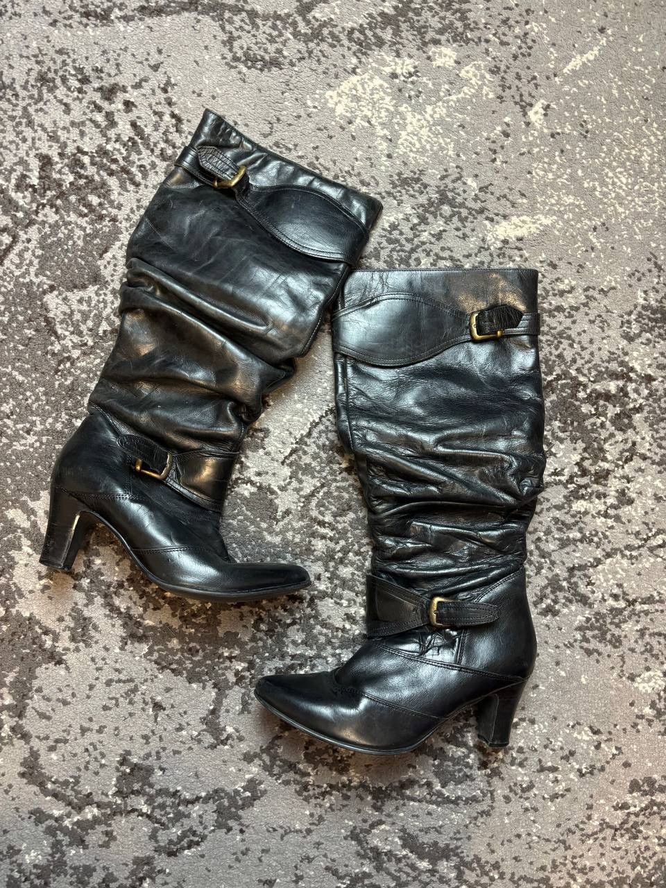 Designer × Vintage Vintage Y2K Woman Boots Heel Leather style boots Size US 8 / IT 38 - 1 Thumbnail