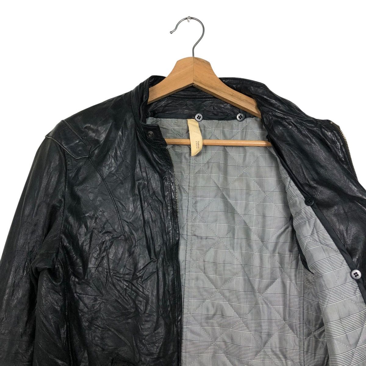 Japanese Brand 🔥VINTAGE BIKER LEATHER JACKET TAKEO KUKICHI ISSEY MIYAKE Size US M / EU 48-50 / 2 - 14 Thumbnail