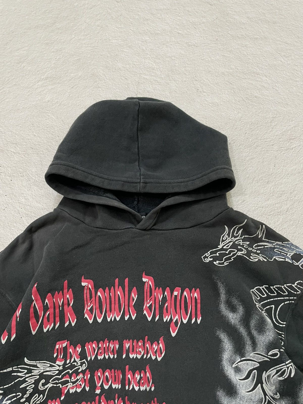 Japanese Brand 00s Japan Double Dragon Graphic Hoodie Tie Dye Gothic Print Size US S / EU 44-46 / 1 - 4 Thumbnail