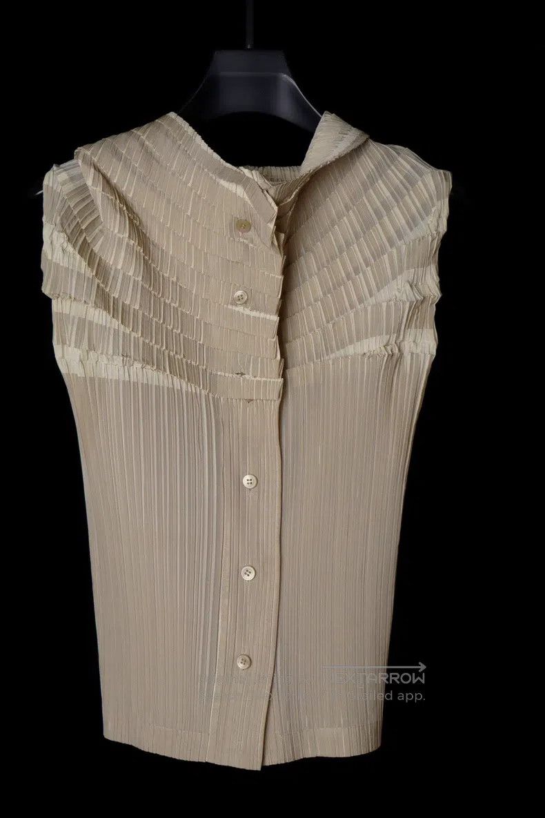 Issey Miyake Issey Miyake Gray Pink Deformed Pleated Top Size M / US 6-8 / IT 42-44 - 4 Thumbnail
