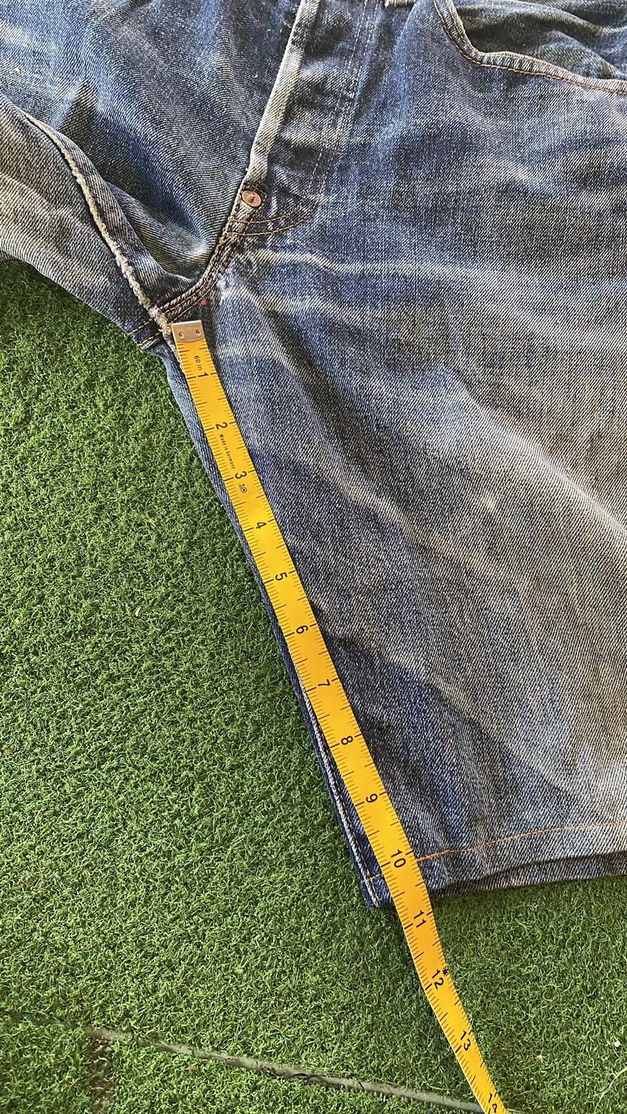 Levi's Vintage Clothing × Vintage Vintage Thrashed Levi’s 201 Big E Selvedge LVC Button 555 Size US 30 / EU 46 - 21 Thumbnail
