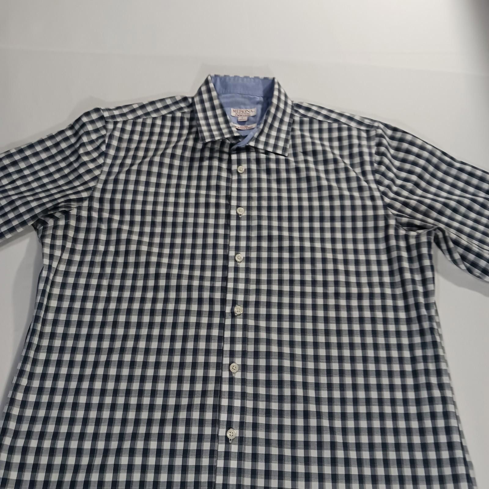 Merona Merona The Ultimate Shirt Men's Black/White Button-Up Size L Size US L / EU 52-54 / 3 - 10 Thumbnail