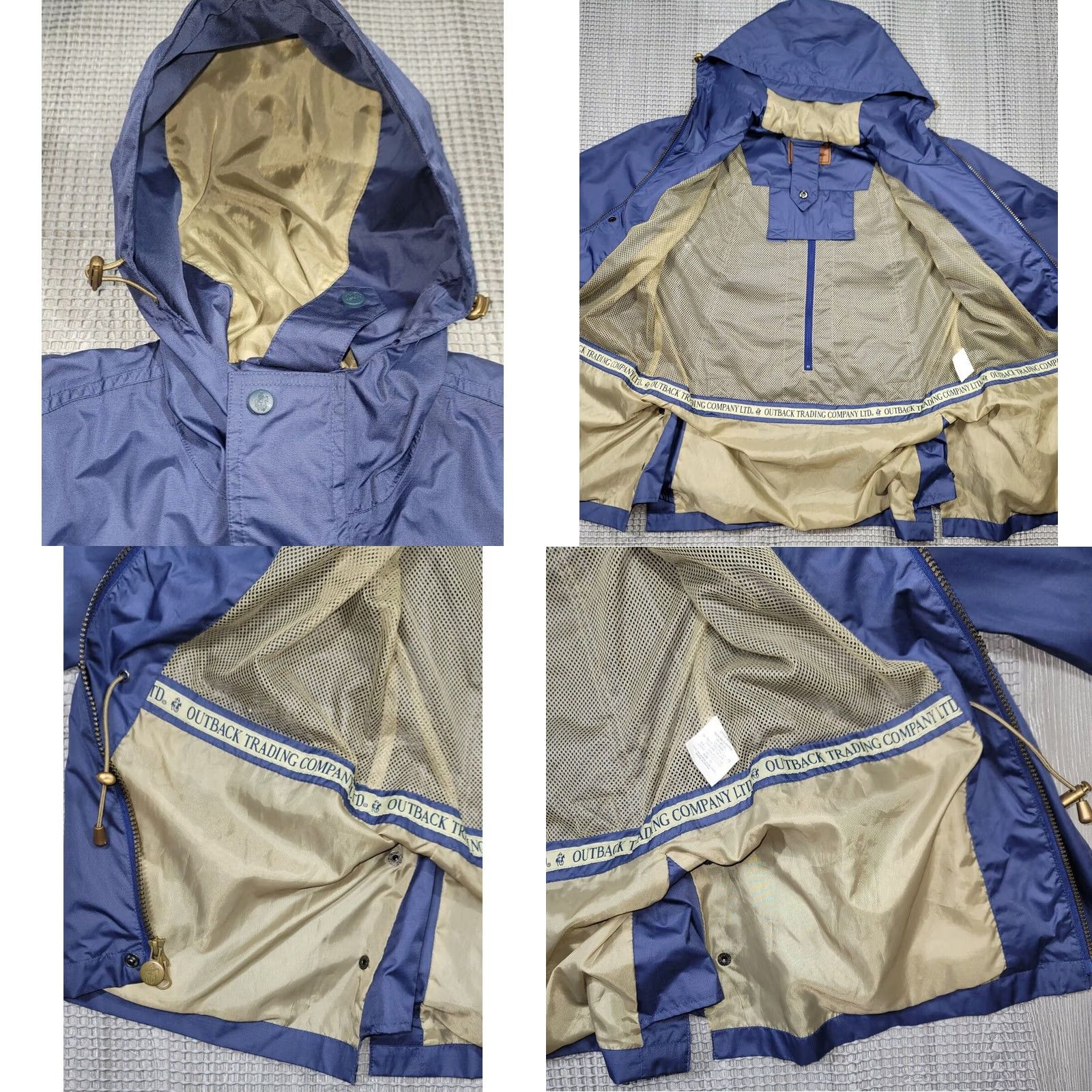 CO Outback Trading Co Pak-A-Roo Parka Hooded XS Blue Waterproof 2405 Parka Men XS Blue Waterproof Parka Size US XS / EU 42 / 0 - 8 Thumbnail