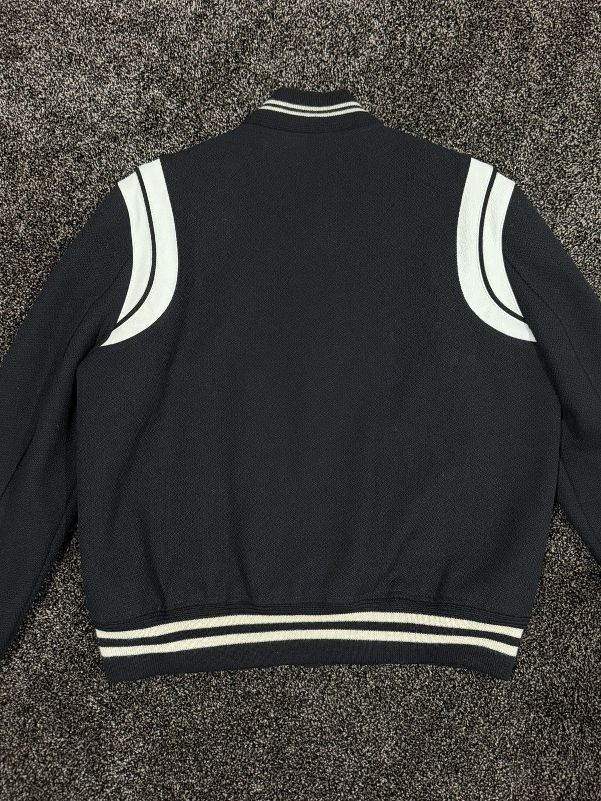 Saint Laurent Paris Saint Laurent Paris 2017 Teddy Varsity Black Jacket Size US L / EU 52-54 / 3 - 11 Thumbnail