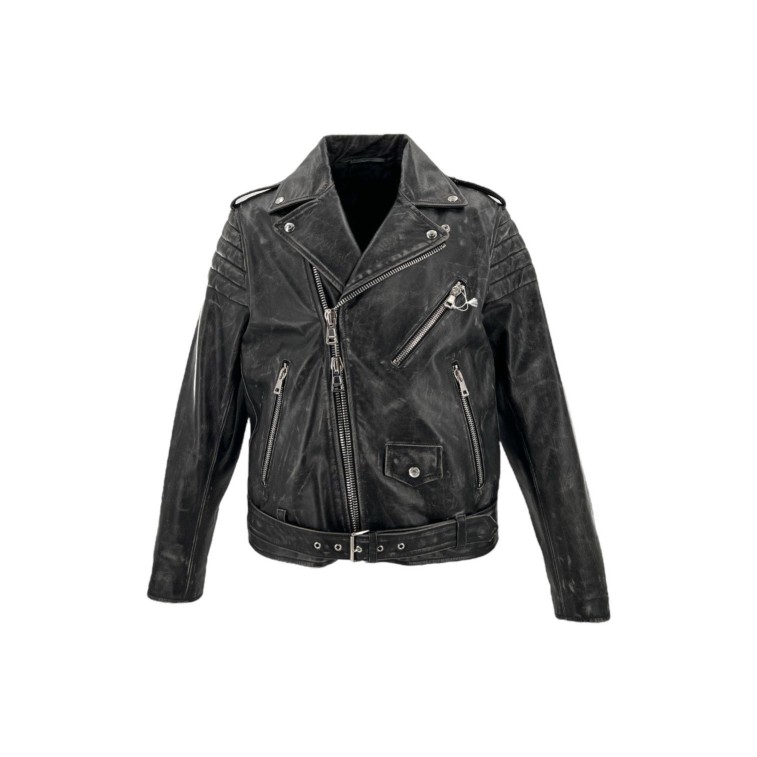 Undercover × Valentino Valentino x Undercover Tattooed Biker Jacket In Grey 50/L Size US L / EU 52-54 / 3 - 2 Thumbnail