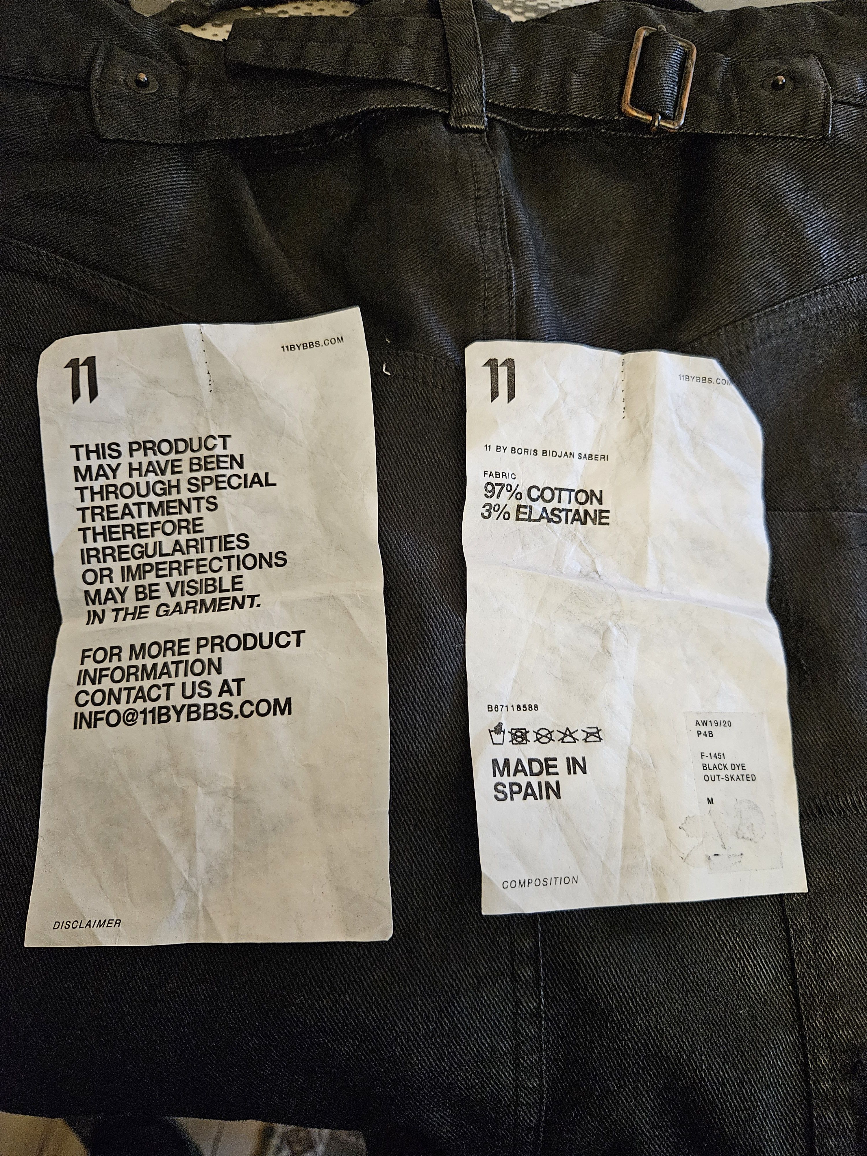 11 By Boris Bidjan Saberi P4 - Black Dye Out-Skated Jeans Size US 34 / EU 50 - 8 Thumbnail