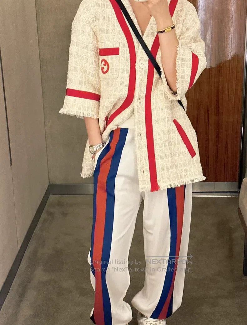 Gucci Gucci Colour-blocked logo woven coat Size XS / US 0-2 / IT 36-38 - 6 Thumbnail