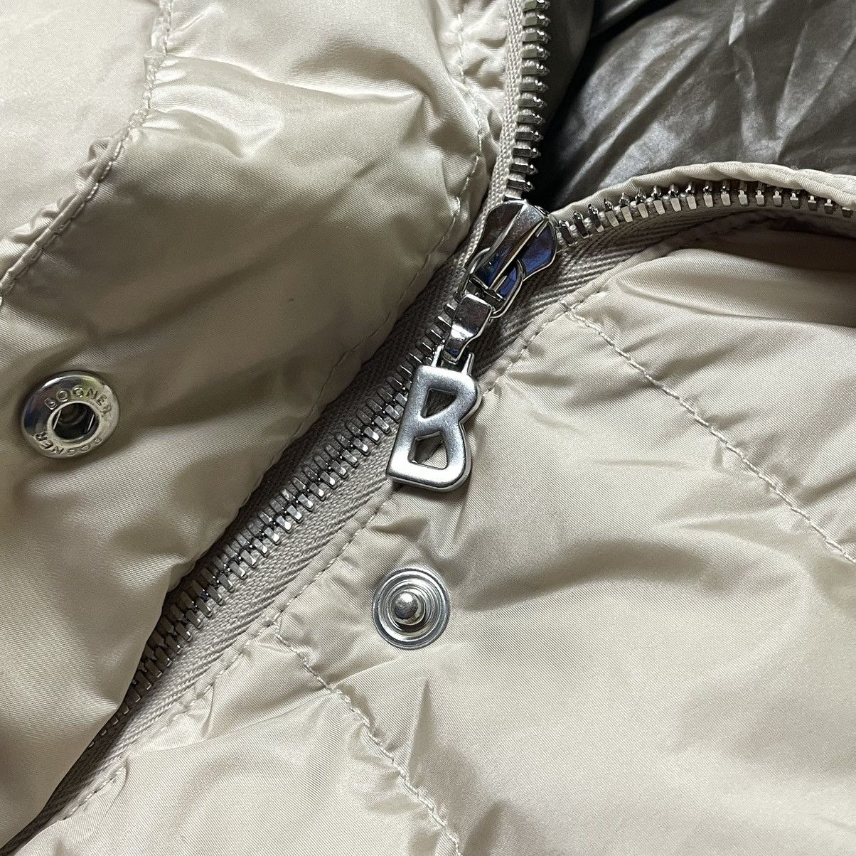 Bogner & Limonta Goose Down Puffer Long Jacket Parka Wool