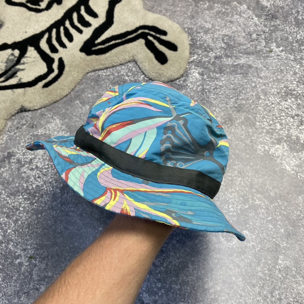 Patagonia × Vintage Vintage Patagonia Small Logo Graphic print summer hat Size ONE SIZE - 3 Thumbnail