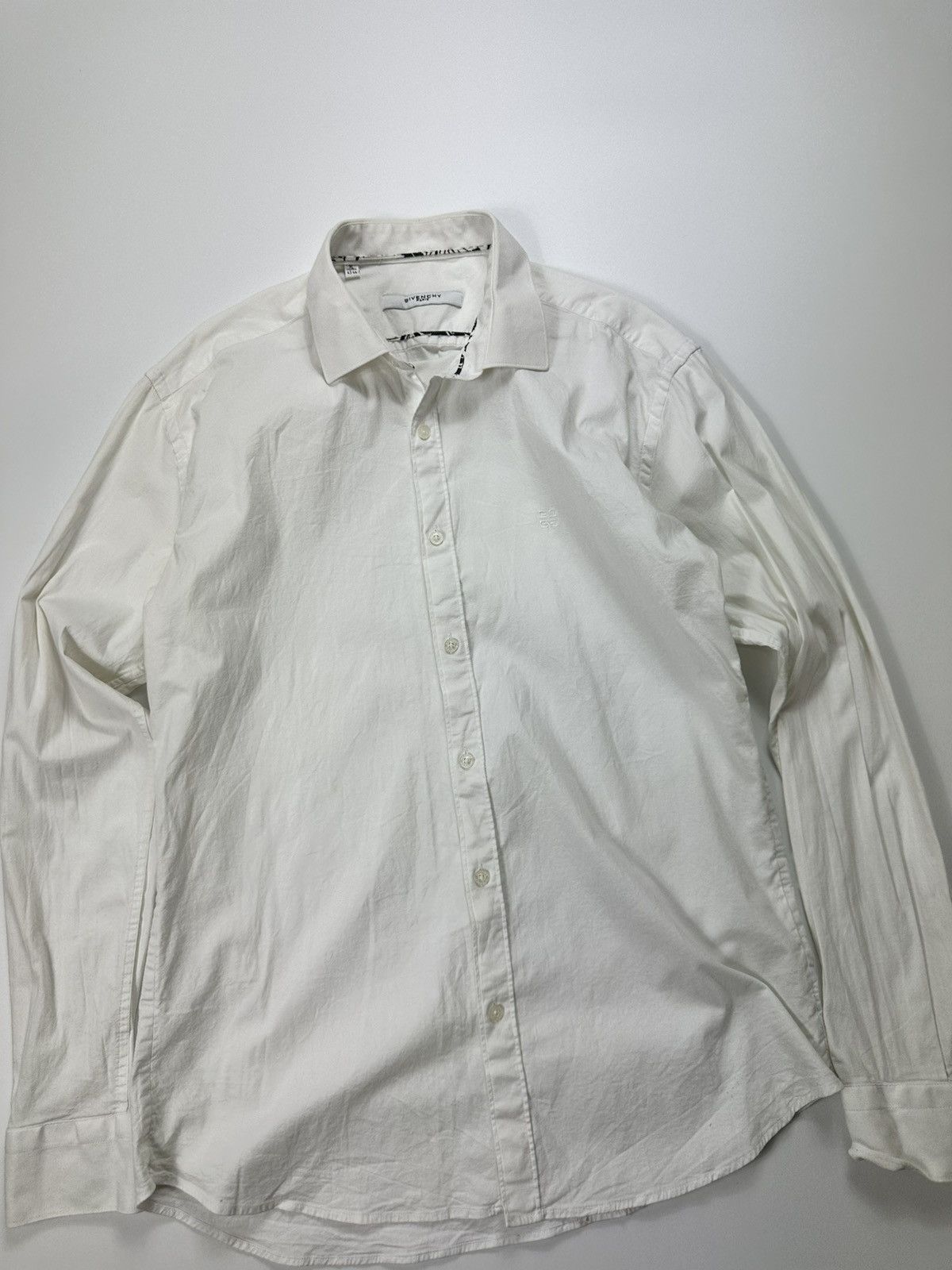 Givenchy Givenchy Dress Shirt Logo XL White Size US XL / EU 56 / 4 - 6 Thumbnail