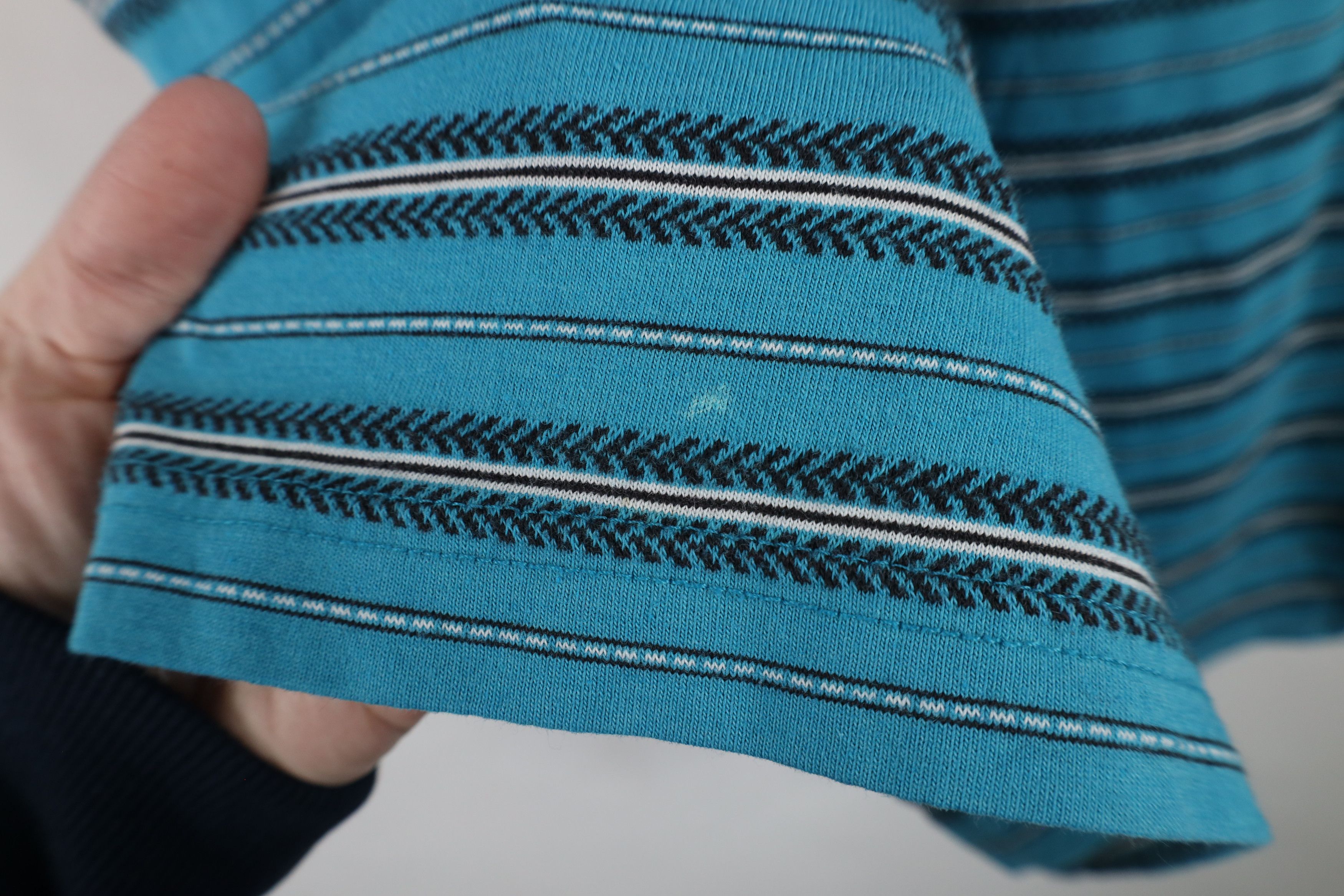 Vintage Vintage 90s OshKosh B'Gosh Striped Short Sleeve T-Shirt Blue Size US XL / EU 56 / 4 - 5 Thumbnail