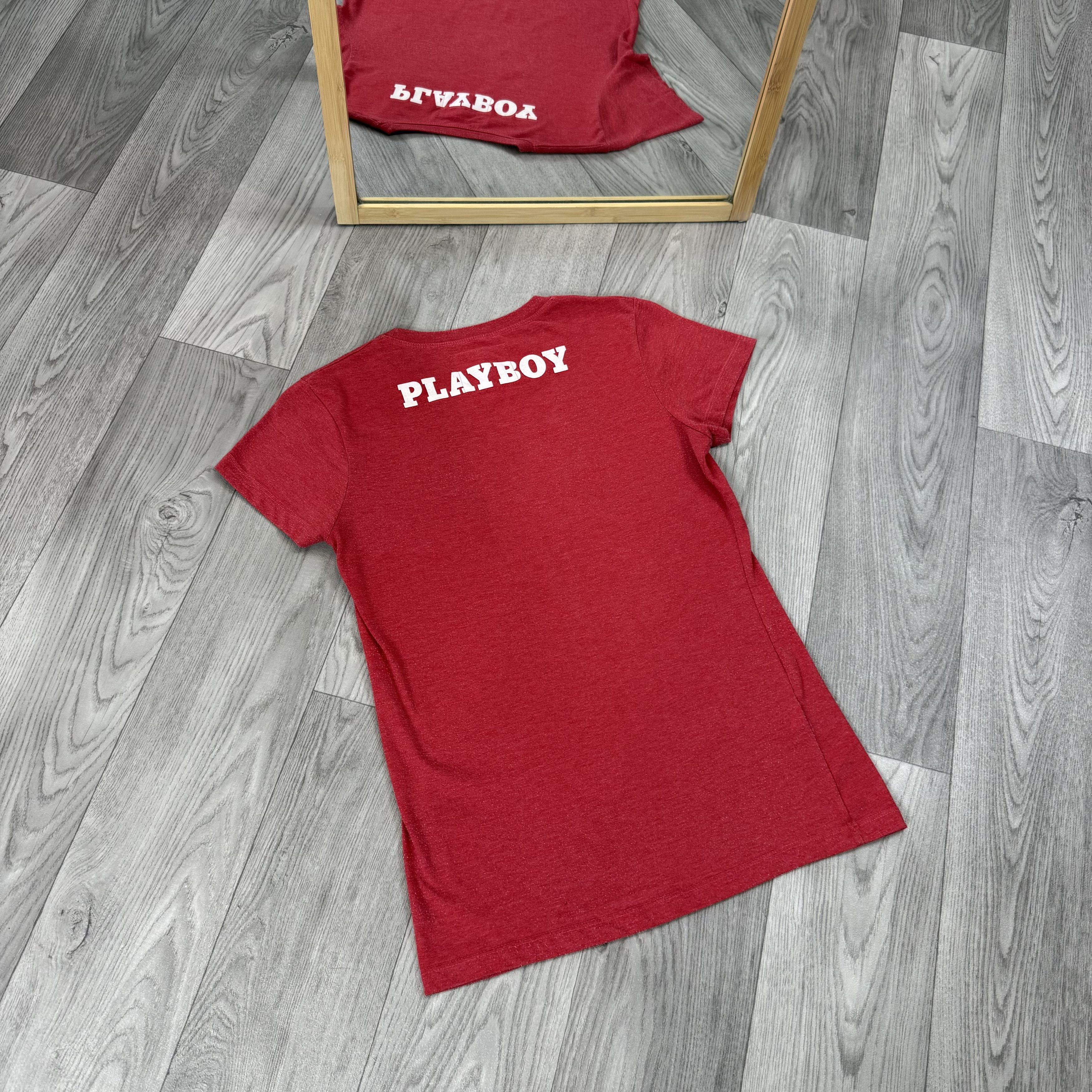 Playboy Vintage Playboy 00s Bunny Graphic Red Tee Shirt Size S / US 4 / IT 40 - 4 Thumbnail