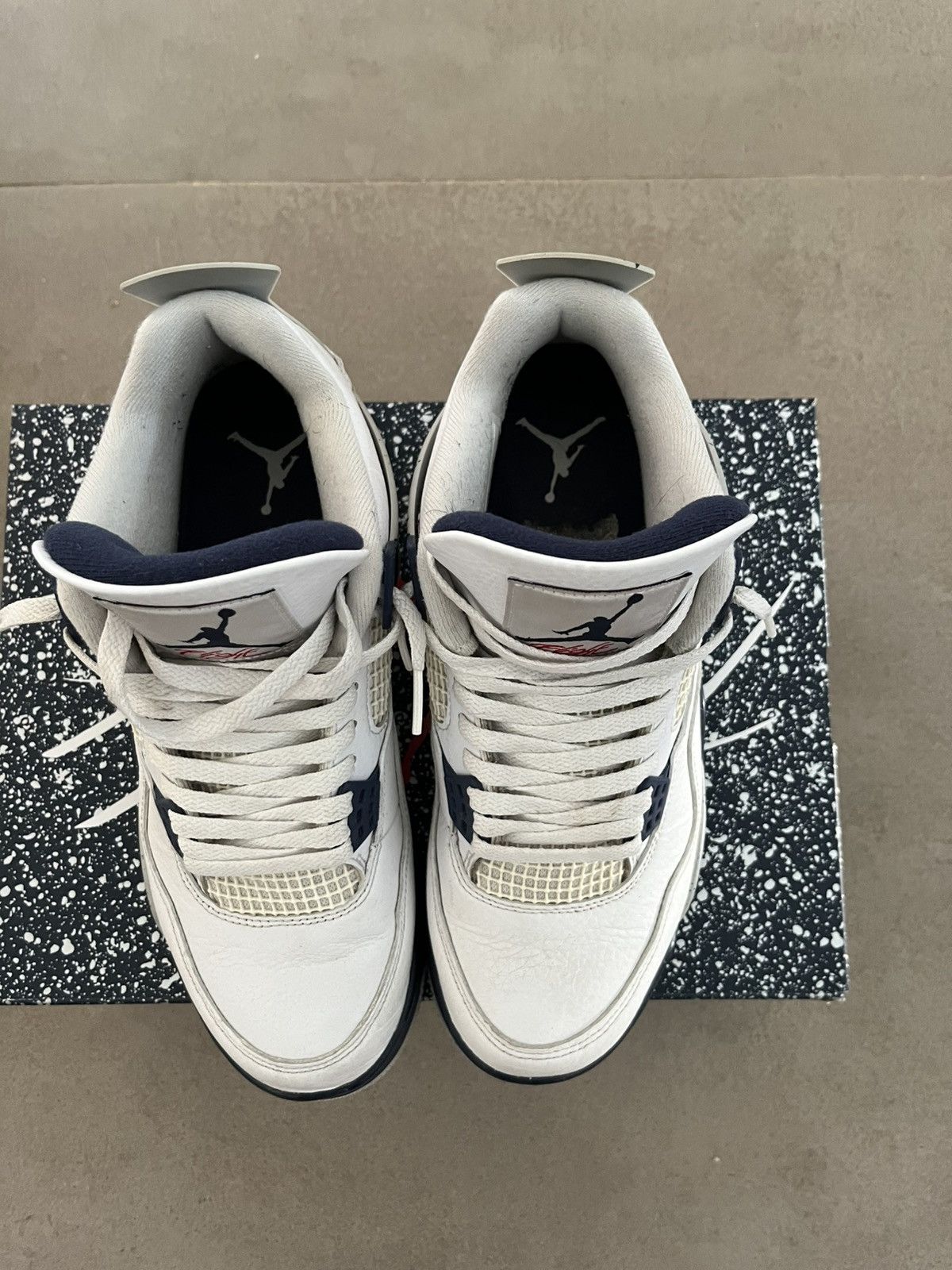 Jordan Brand Jordan 4 midnight navy Size US 9.5 / EU 42-43 - 1 Thumbnail