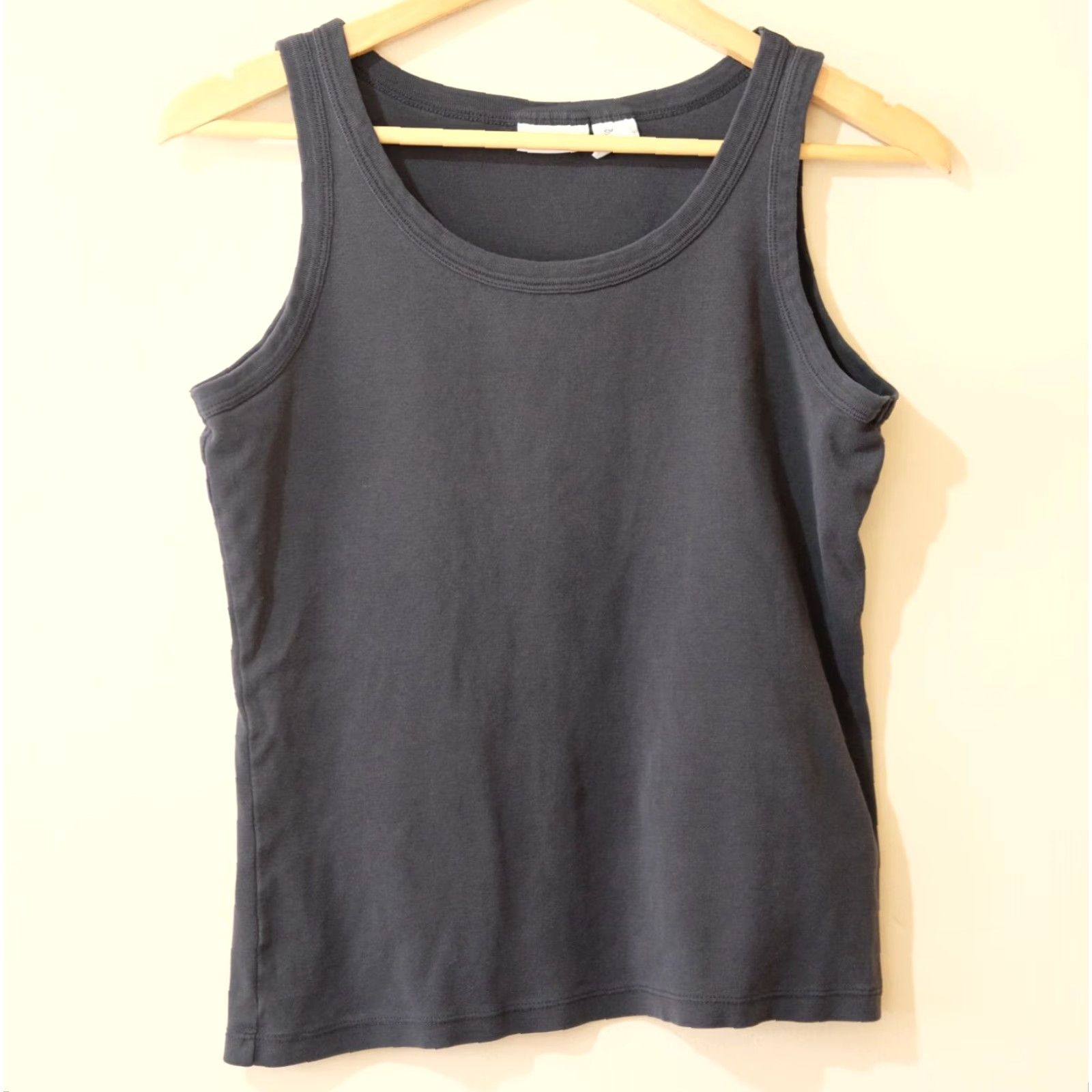 Vintage VINTAGE St Johns Bay Ribbed Tank Top Scoop Neck Stretch Black Women's S #H2-50 Size S / US 4 / IT 40 - 2 Thumbnail