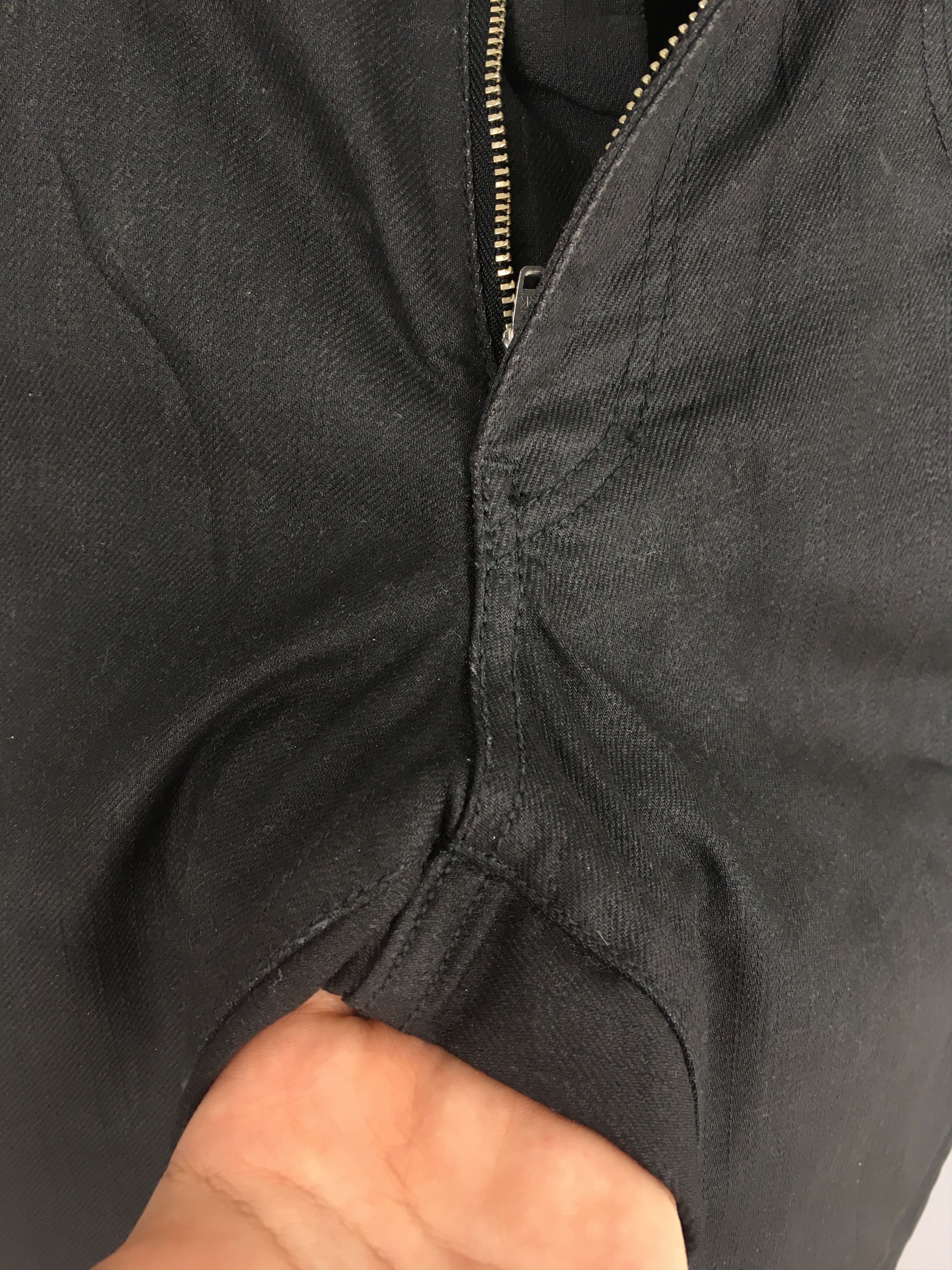 Comme des Garcons Size 30x28 Comme Ca Ism Black Denim Japanese Wax Pants S474 Size US 30 / EU 46 - 7 Thumbnail