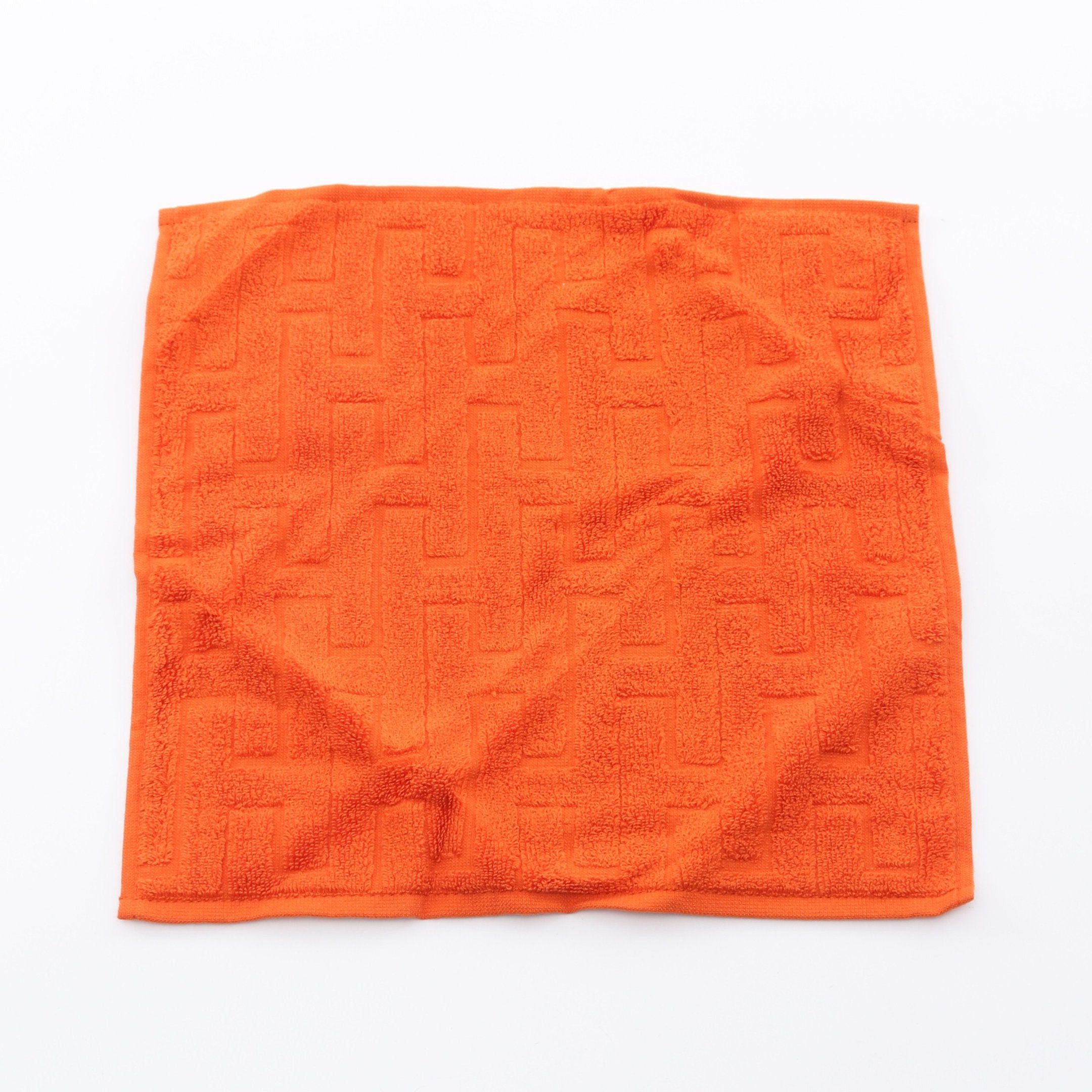 Hermes Hermes Carre Towel Stairs Cotton Orange Size ONE SIZE - 1 Thumbnail