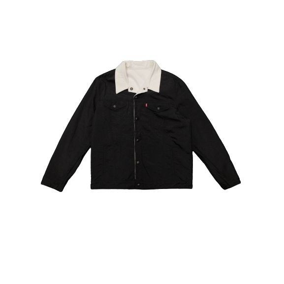 Levi's Air Jordan x Levis Reversible White+Black Trucker Jacket Size US XL / EU 56 / 4 - 6 Thumbnail