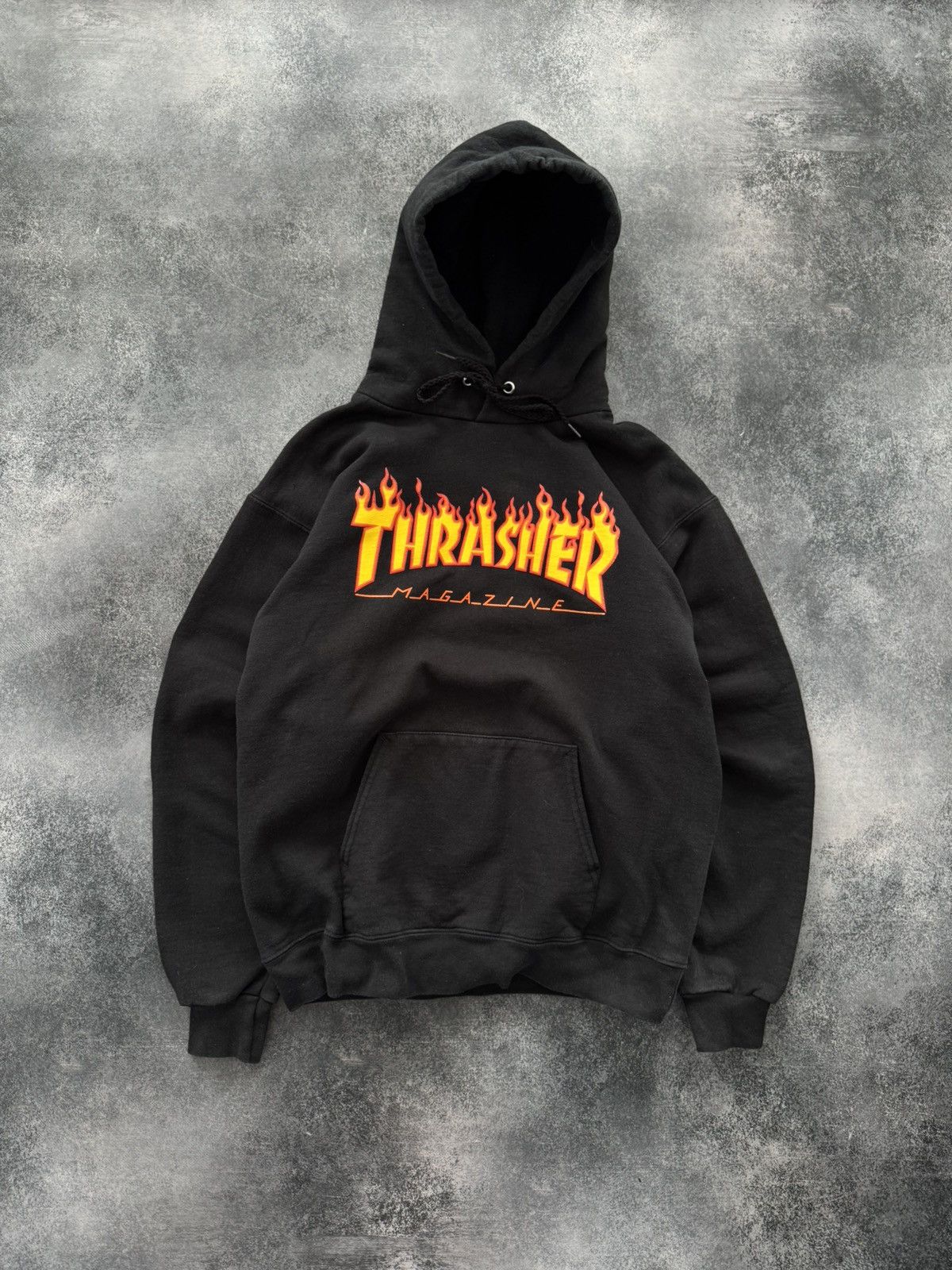 Thrasher Crazy Vintage Y2K Thrasher Hoodie 26 Heavyweight Skater Boxy Size US S / EU 44-46 / 1 - 1 Thumbnail