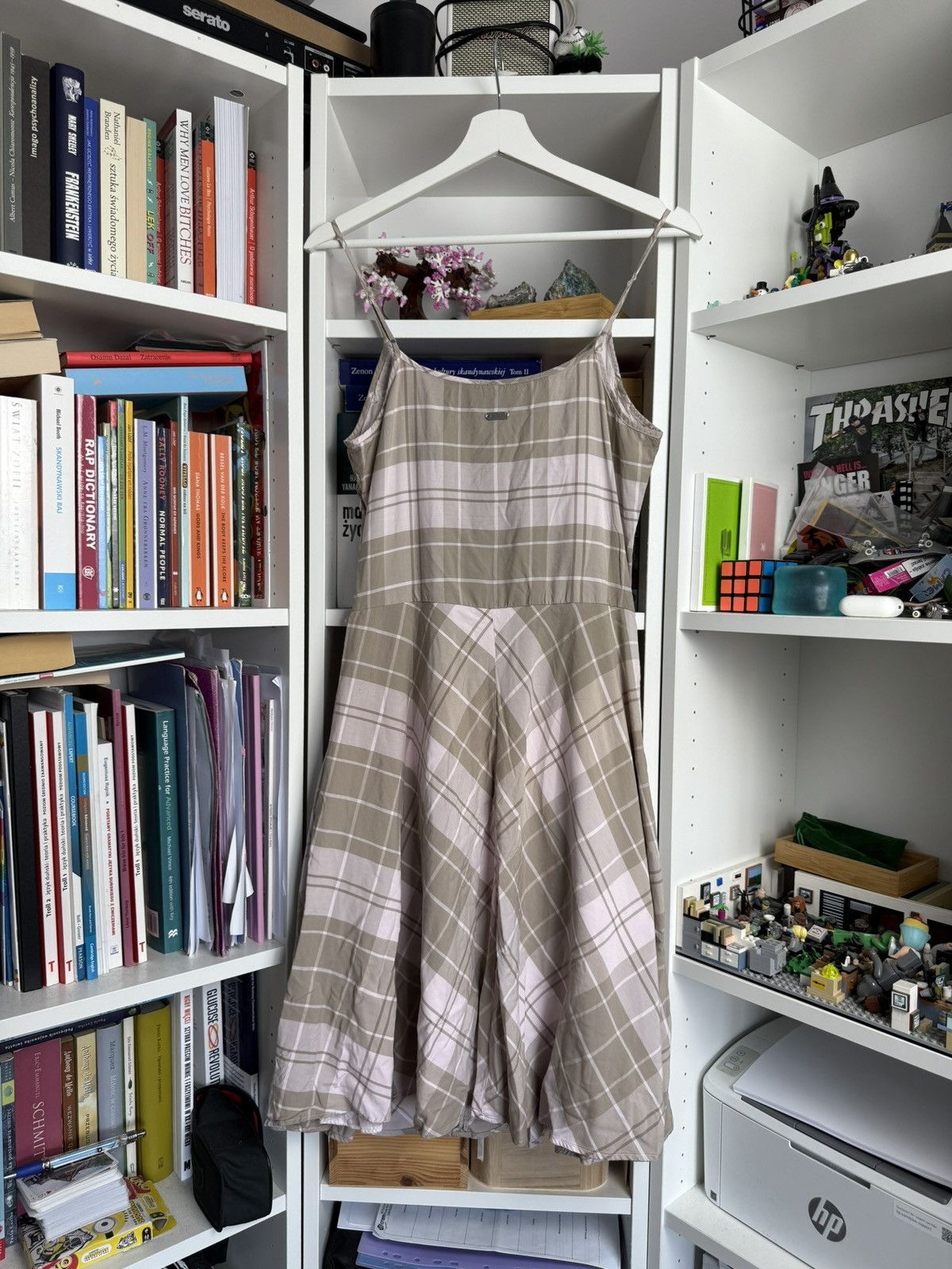 Barbour × Designer Vintage y2k Burbour tartan checked mid length dress S rare Size S / US 4 / IT 40 - 2 Thumbnail