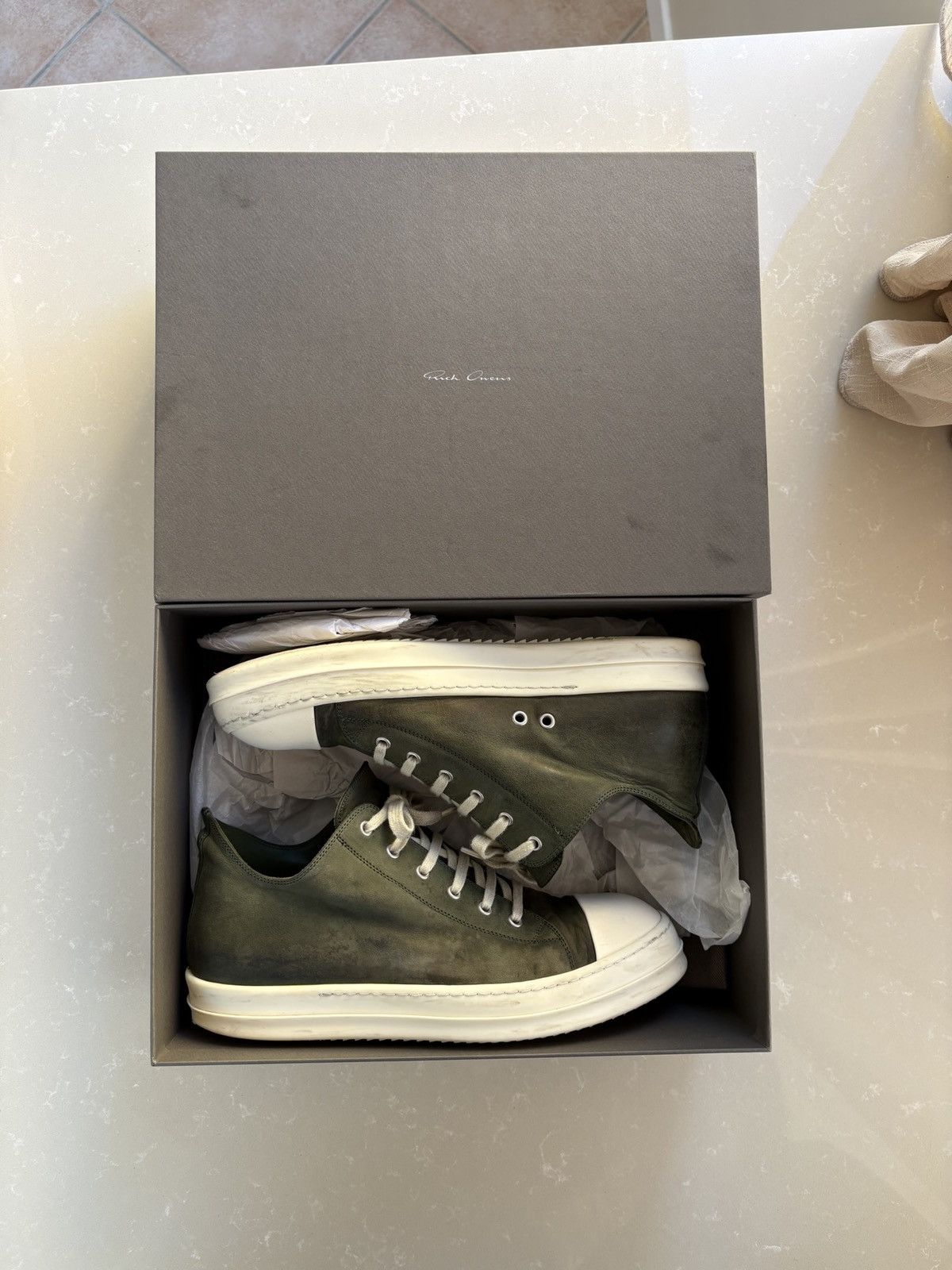 RICK OWENS VINTAGE SNEAKER BROWN LUXOR FW23 43 | eBay