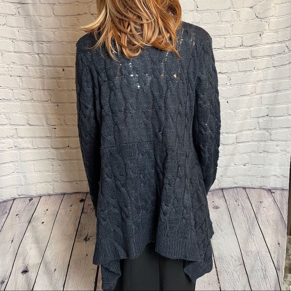 Other NWT New Ashley By 26 International Cable DRAPED CARDIGAN Si Size M / US 6-8 / IT 42-44 - 4 Thumbnail