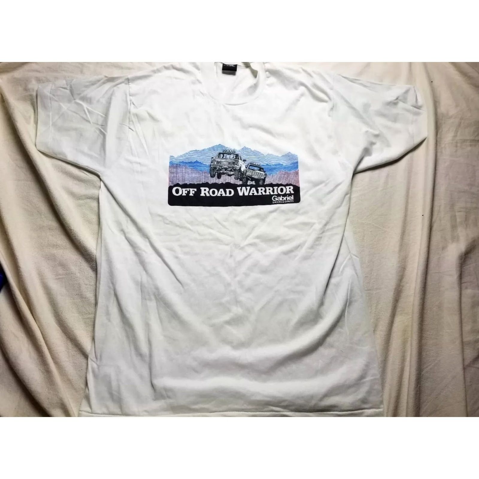 Vintage VINTAGE Screen Stars Jeep Shirt XL Graphic Tee Short Sleeve 100% Cotton Made USA OFF ROAD Size US XL / EU 56 / 4 - 2 Thumbnail