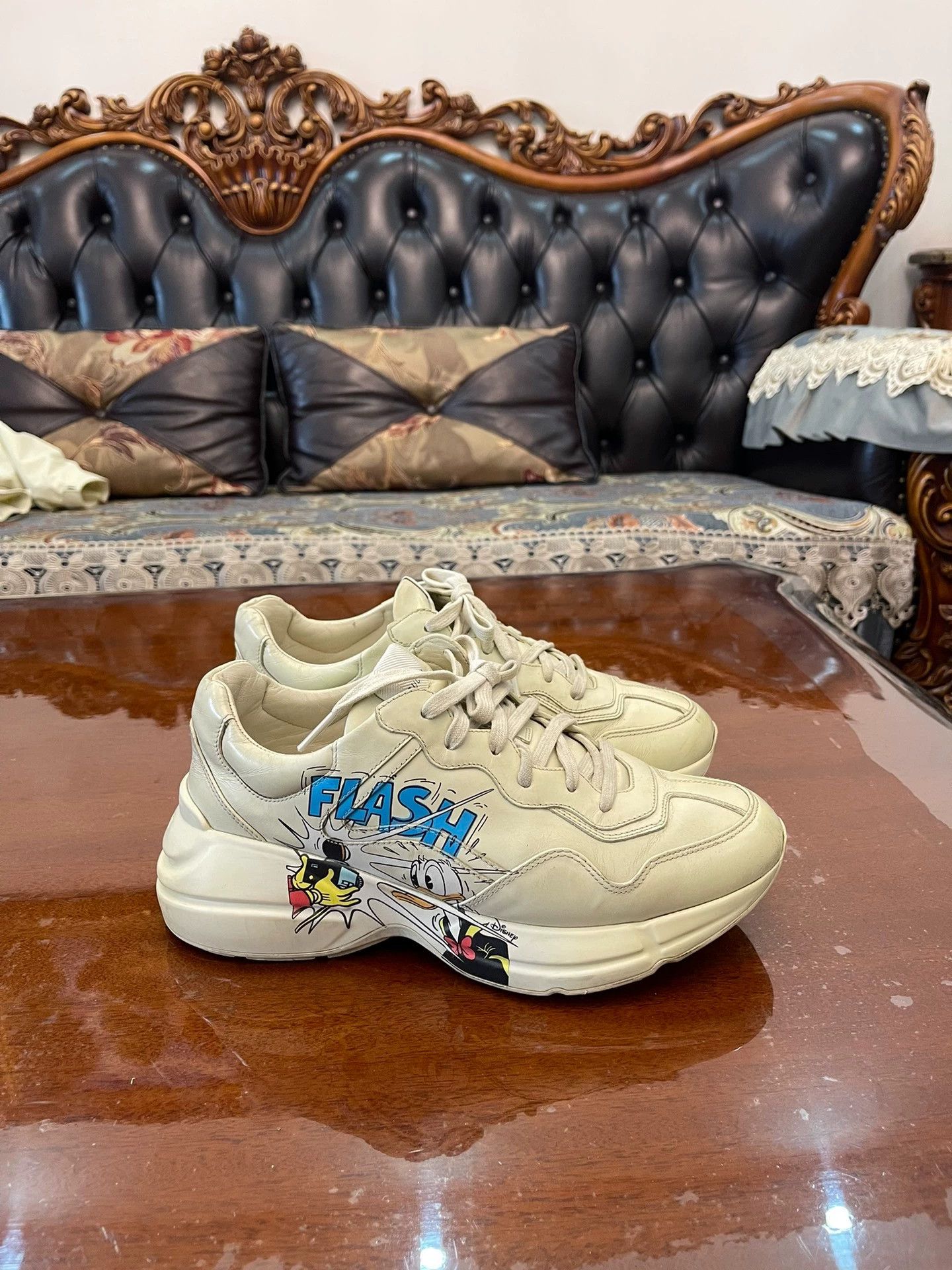 Gucci Gucci Dad Sneaker 6.5 NM Side Intact Minor Toe Scuffs Auth Size US 6.5 / EU 39-40 - 2 Thumbnail