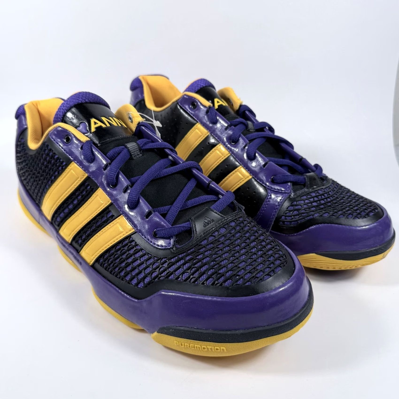 Adidas Adidas AS SMU Adipure Low Sneakers Men Purple/Black Basketball Shoes - 15 Size US 15 / EU 48 - 2 Thumbnail