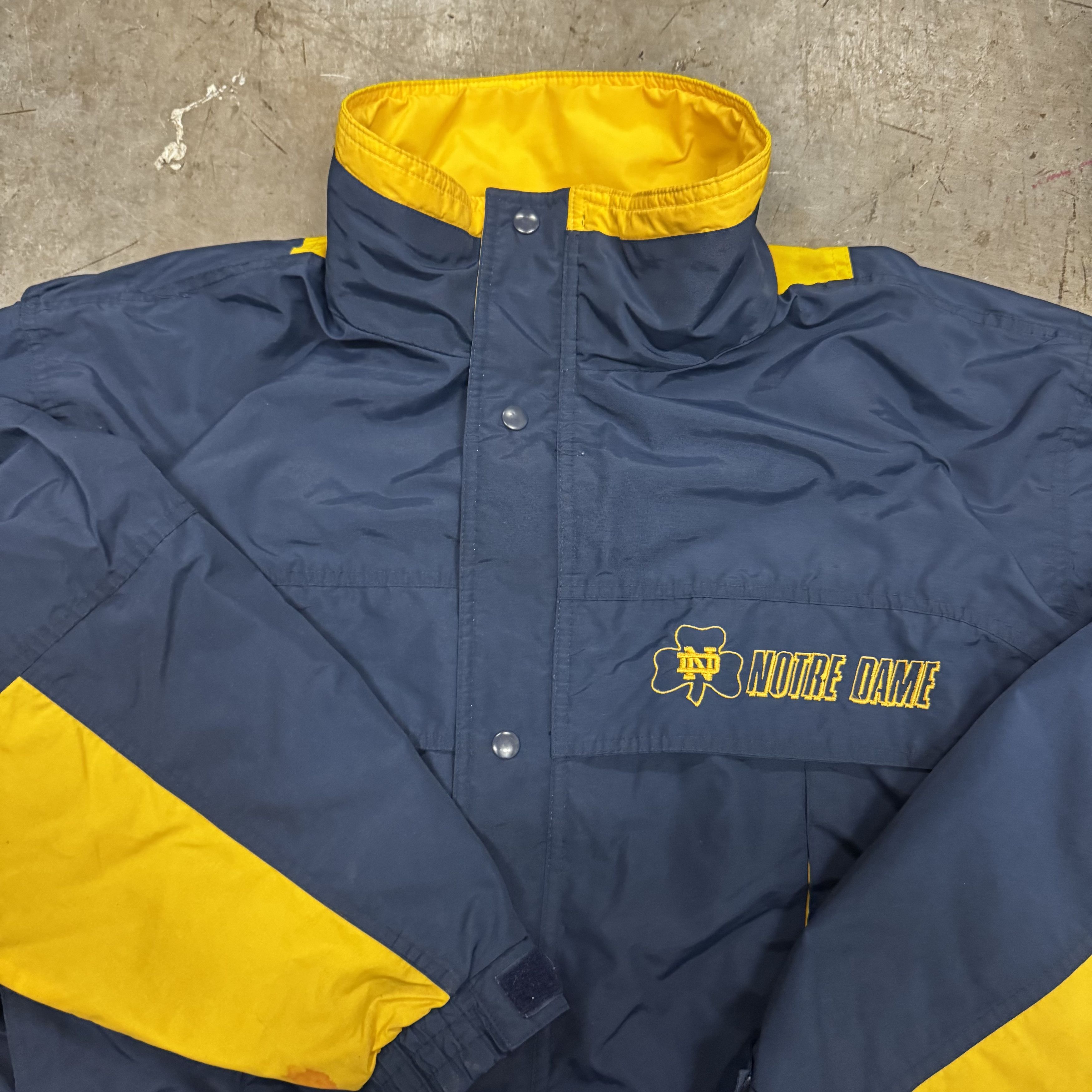 Other VTG 90s Notre Dame Chalk Line Stadium Panel Jacket Size US XL / EU 56 / 4 - 3 Thumbnail