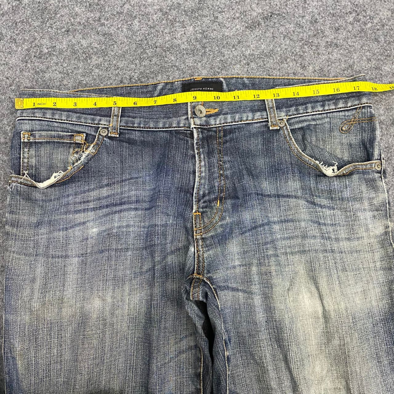 If Six Was Nine 💥Best Offer💥Vintage Joseph Homme Flare Distressed Denim Size US 36 / EU 52 - 4 Thumbnail