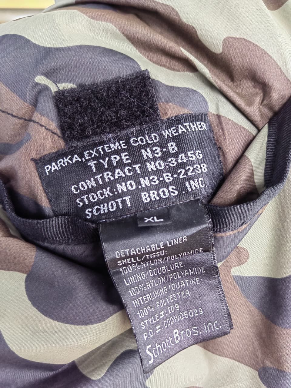 Schott Schott NYC type N3-B camoflage puffer reversible parkas Size US XL / EU 56 / 4 - 5 Thumbnail