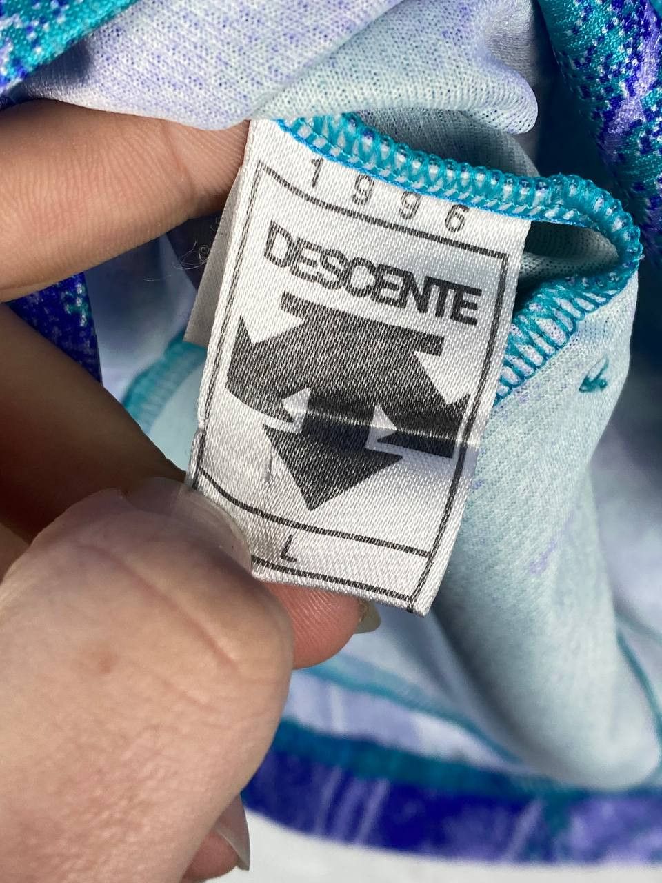 Descente 1996 Vintage Descente Overprint Cycling Jersey Size US M / EU 48-50 / 2 - 8 Thumbnail