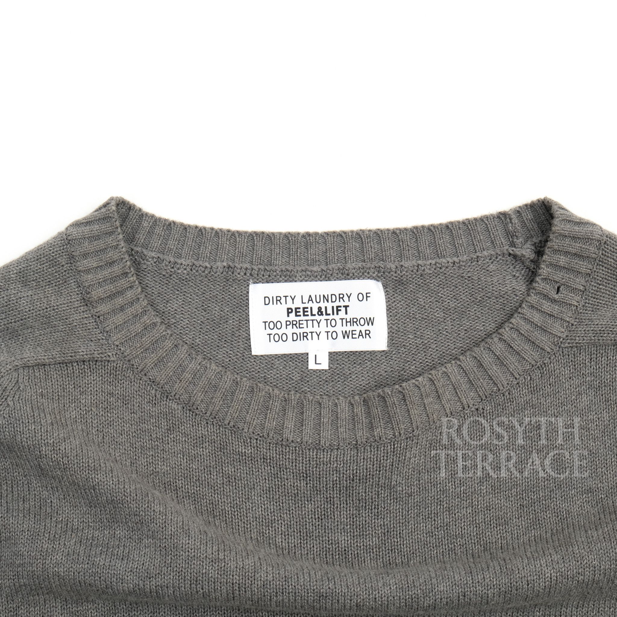 PEEL&LIFT 【PEEL & LIFT / DAMAGED JUMPER GREY / SIZE L】 Size US L / EU 52-54 / 3 - 2 Thumbnail
