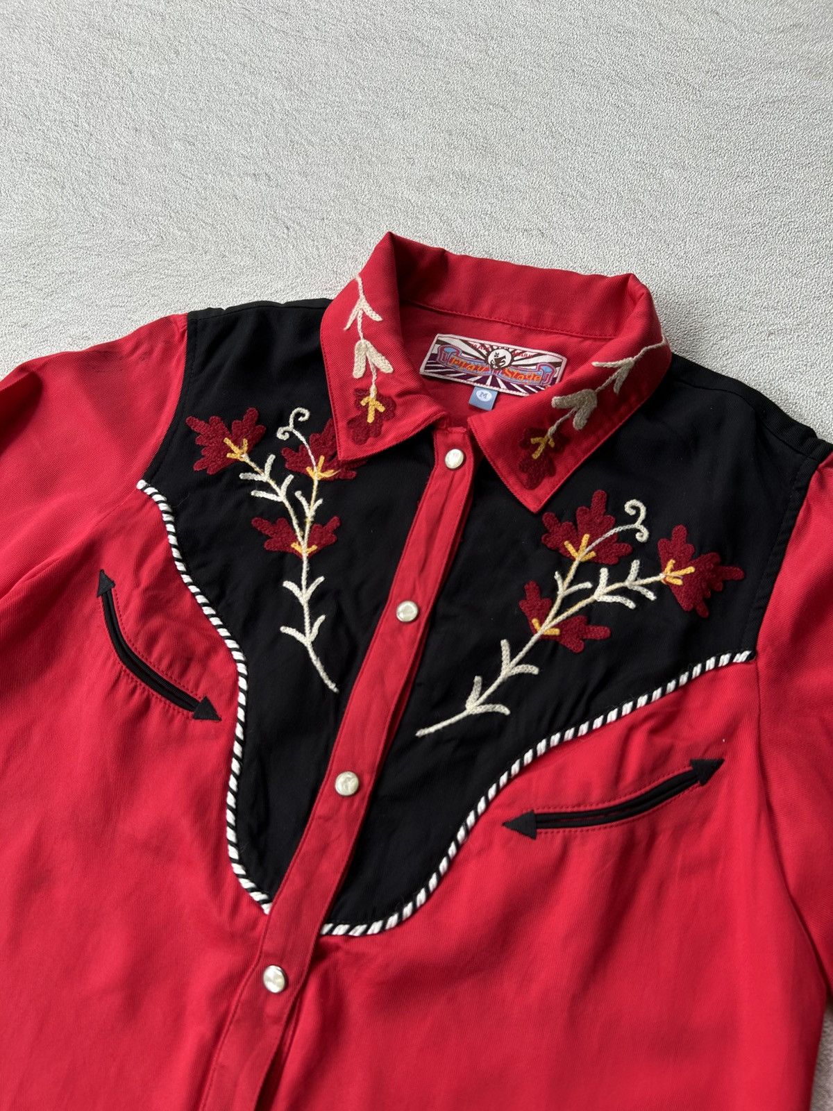 Vintage Vintage Play Stage Rockabilly Western Shirt Embroidered Size US M / EU 48-50 / 2 - 2 Thumbnail