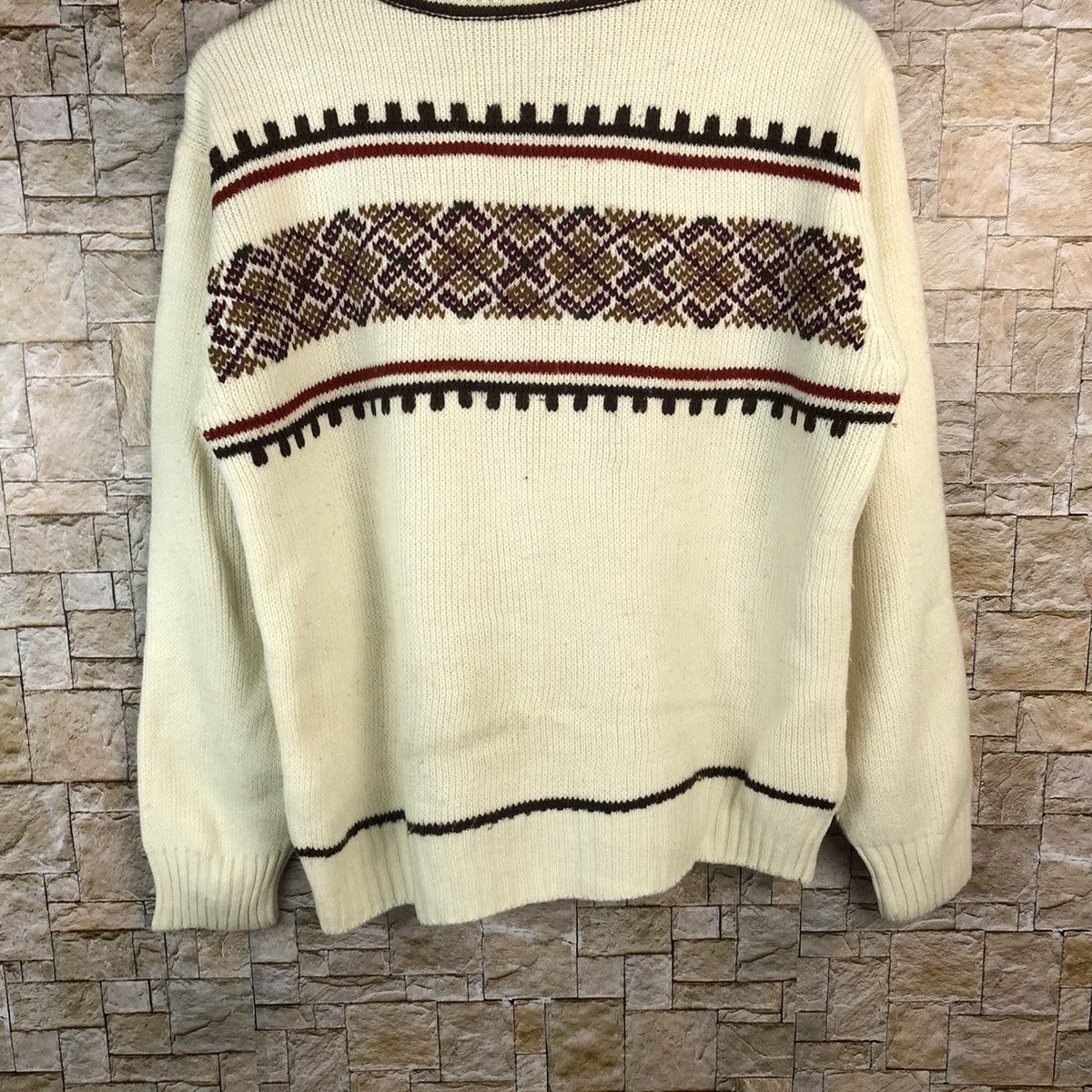 Homespun Knitwear × Japanese Brand Mens White vintage japan sweatshirt Knitwear #A1199 Size US M / EU 48-50 / 2 - 3 Thumbnail