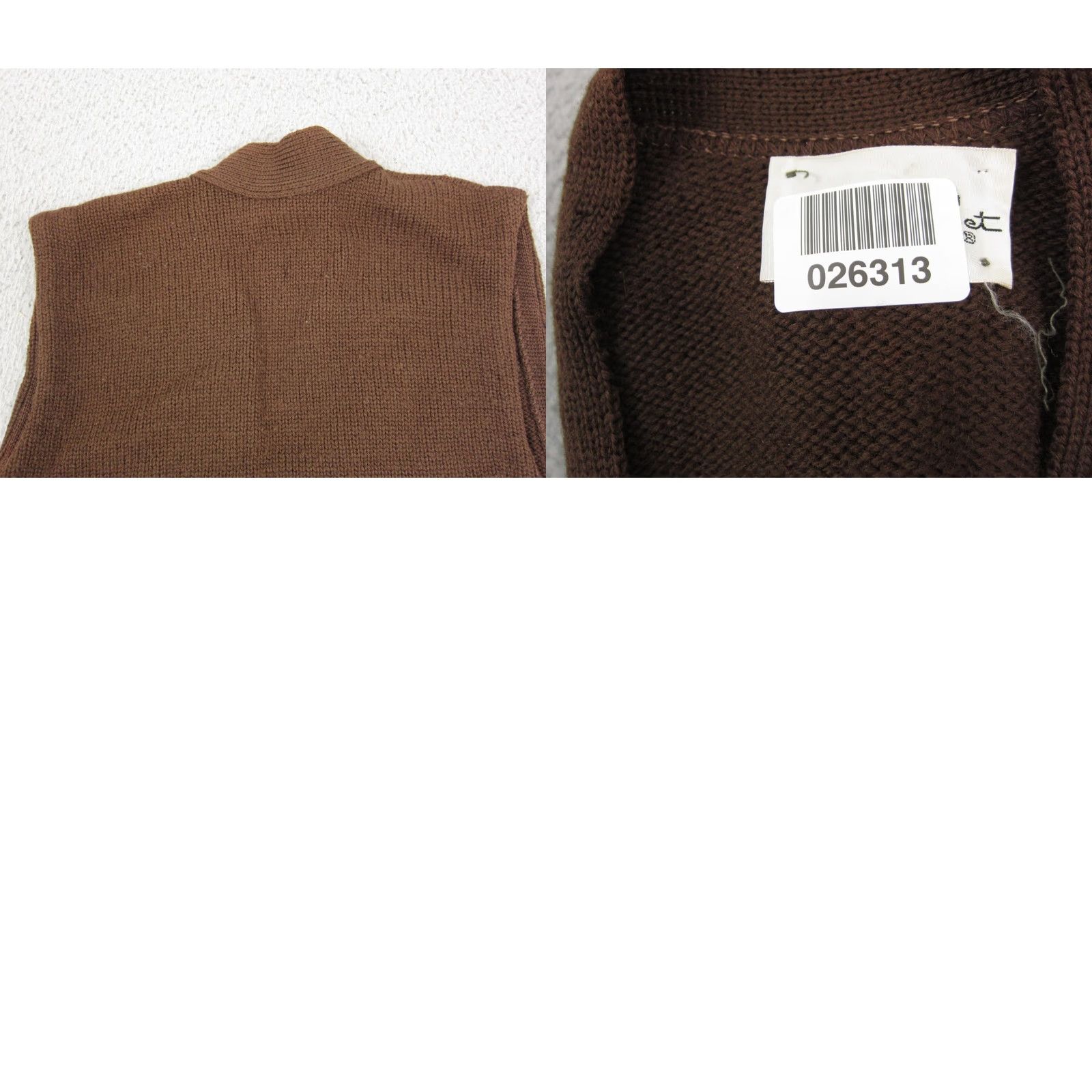 Vintage VINTAGE Country Set Vest Womens XS Brown 100% Wool 70s Knit Sleeveless V-Neck Size XS / US 0-2 / IT 36-38 - 9 Thumbnail