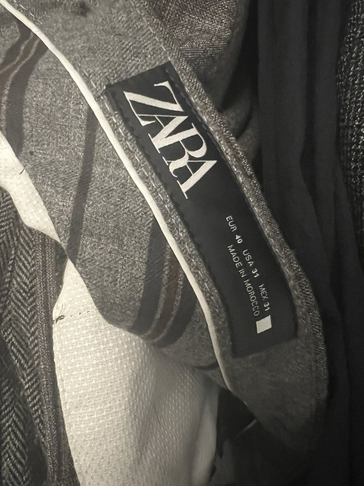 Zara Grey striped Zara full suit men’s 42 jacket with pants Size 42R - 7 Thumbnail