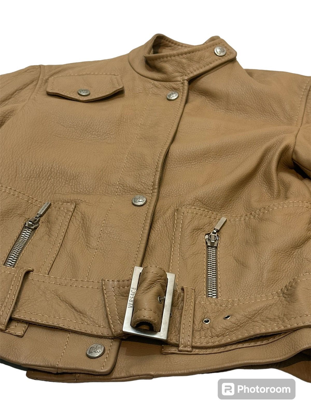 Versace Versace leather jacket by ruffo reseach made in italy Size XS / US 0-2 / IT 36-38 - 3 Thumbnail