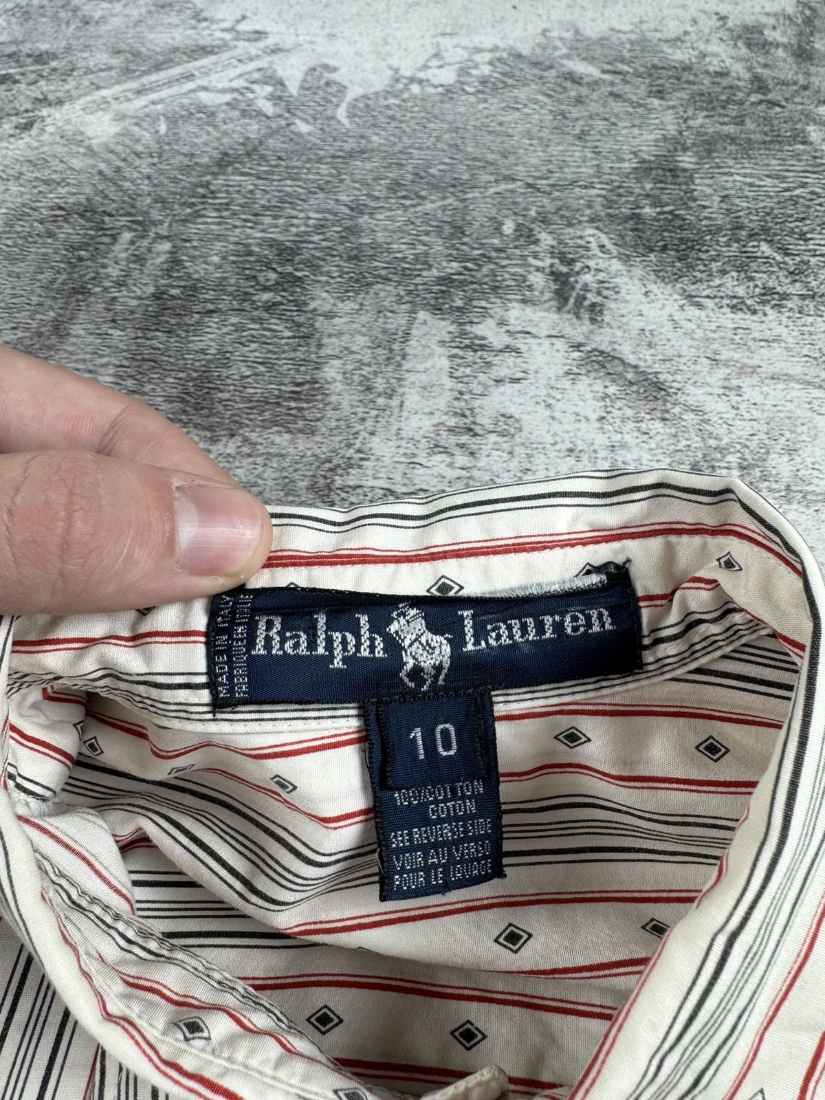 Polo Ralph Lauren Polo Ralph Lauren Made in Italy Striped Longsleeve Shirt Size US M / EU 48-50 / 2 - 11 Thumbnail
