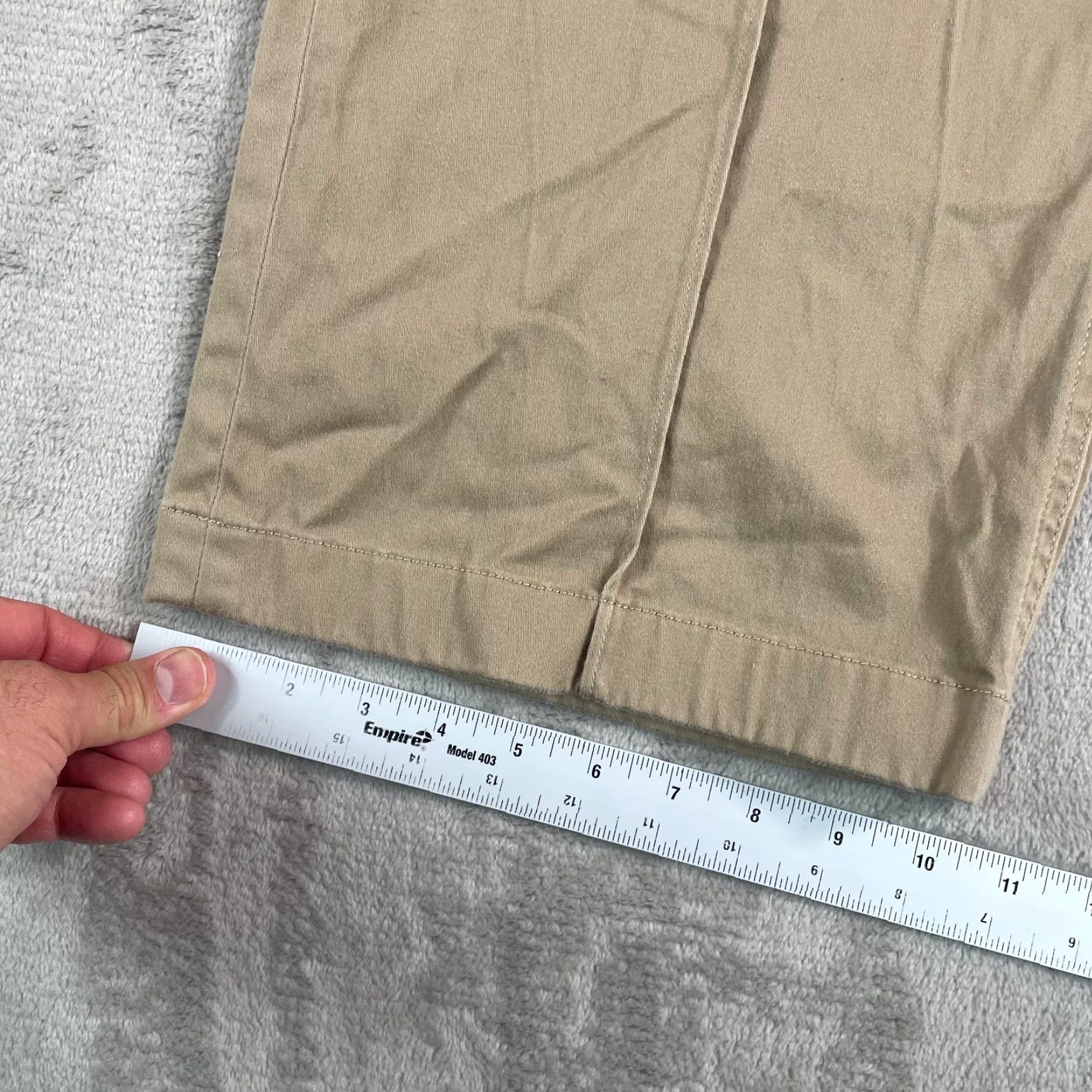 Polo Ralph Lauren VINTAGE Polo Ralph Lauren Wide Leg Cargo Trouser Pant Women 4 Beige Utility Inspired Size 27" / US 4 / IT 40 - 7 Thumbnail