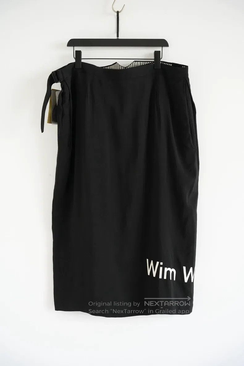 Yohji Yamamoto Yohji Yamamoto size 3 24aw slogan silk skirt Size 25" / US 0 / IT 36 - 2 Thumbnail