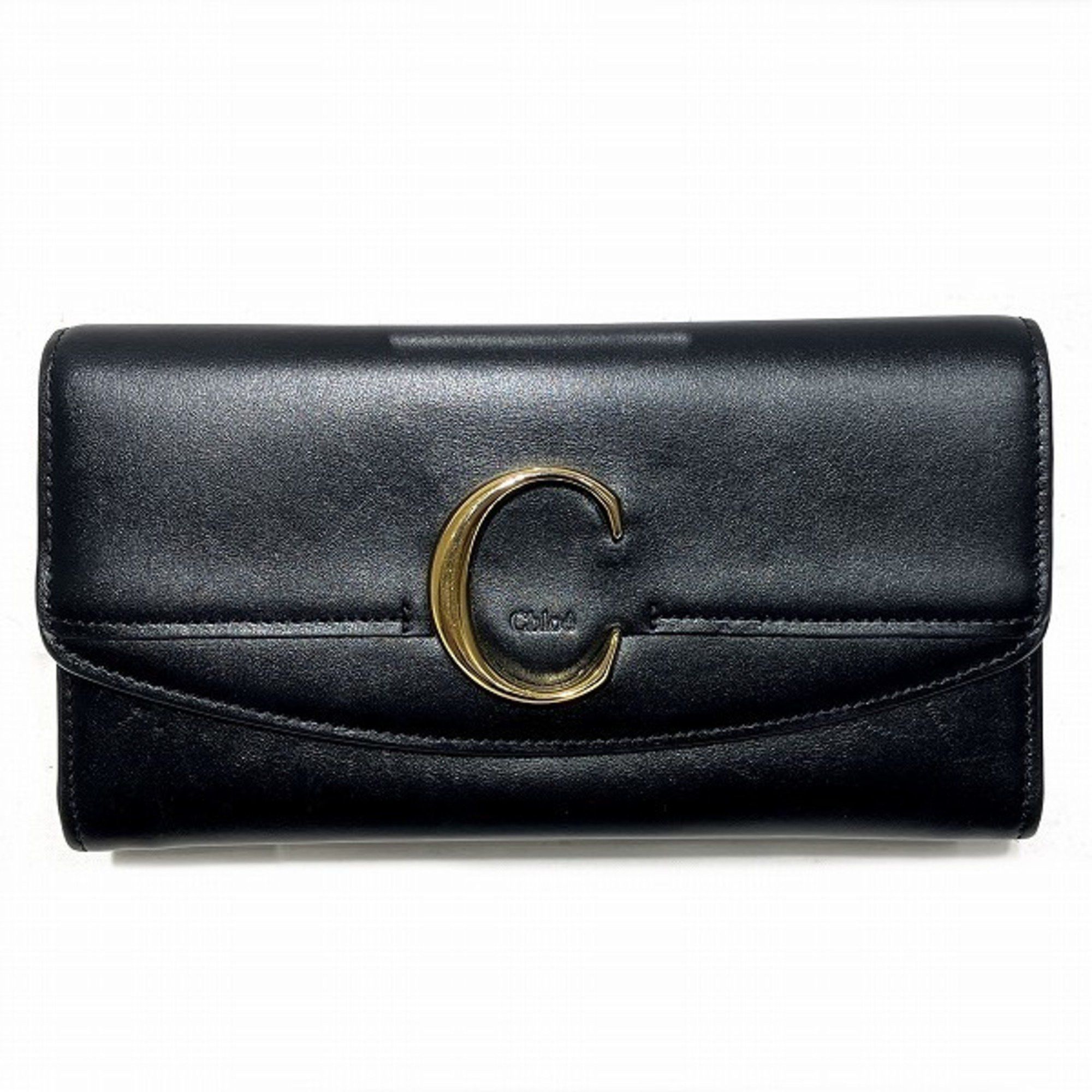 image of Chloé Chloe Chc19Sp055A37001 Long Wallet Bifold Women's in Black