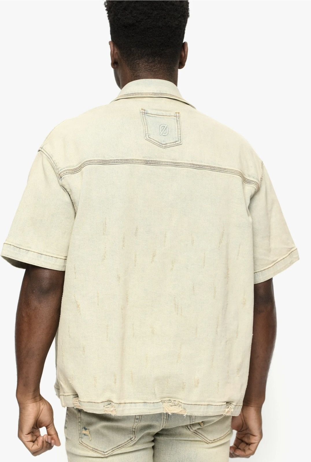 Other Dirty Blue Reversible Denim Sleeve Size US XL / EU 56 / 4 - 5 Thumbnail