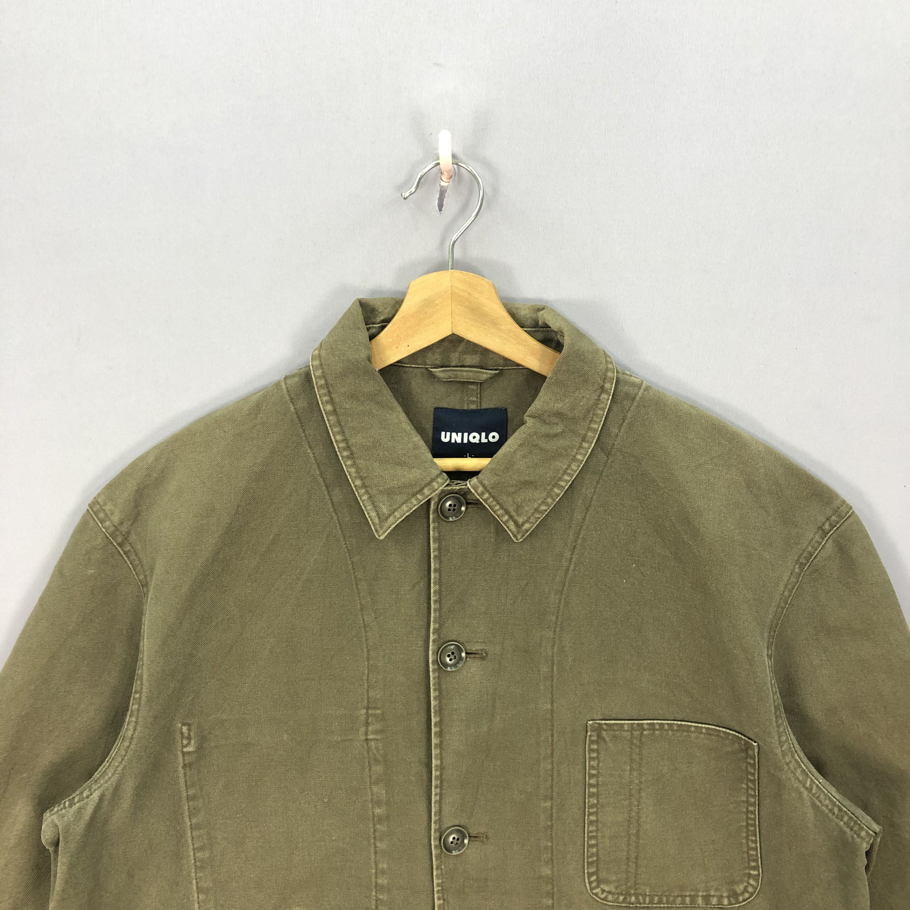 Japanese Brand Vintage Uniqlo Chore Varsity Jacket Wool Jackets Size US L / EU 52-54 / 3 - 3 Thumbnail