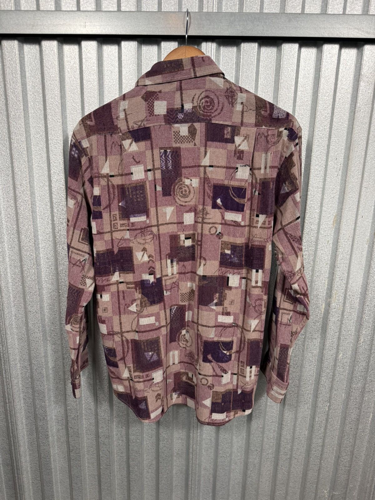 Other Vintage Western Button Up Cowboy Shirt Purple Patterned Size US L / EU 52-54 / 3 - 10 Thumbnail