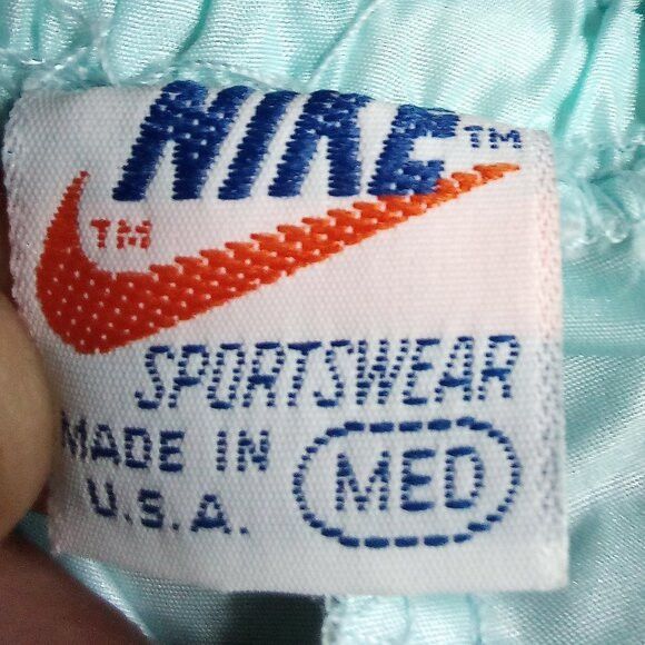 Nike Vintage 70s Nike Wind Pants Joggers Trainers Light Blue Size 32" / US 10 / IT 46 - 5 Thumbnail
