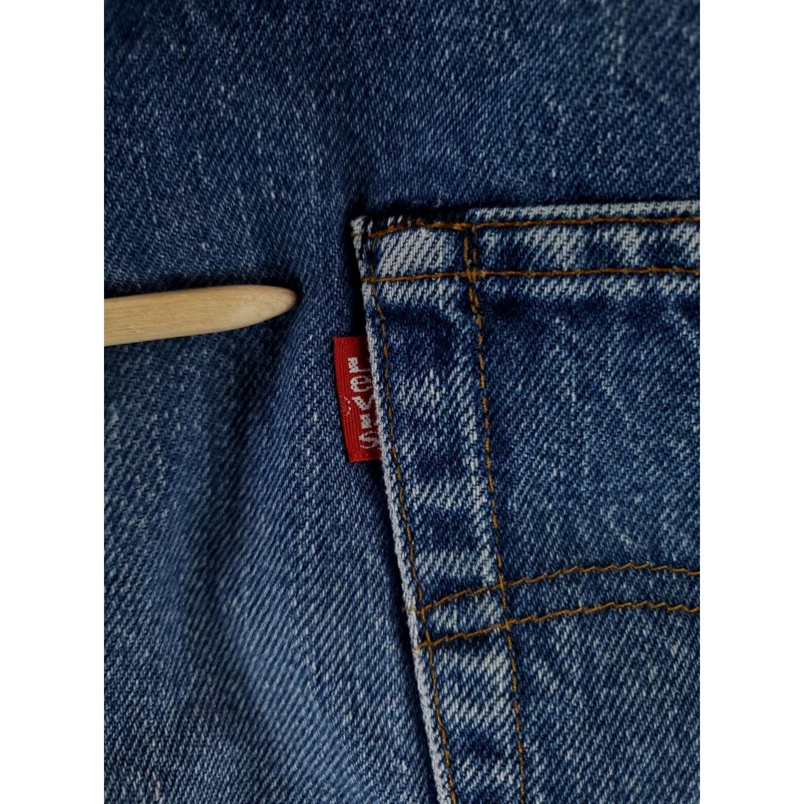 Levi's VINTAGE Levi's 501 Selvedge Jeans Shorts Jorts Cutoff Blue Mens 31x7 Shirt? Size US 31 - 7 Thumbnail