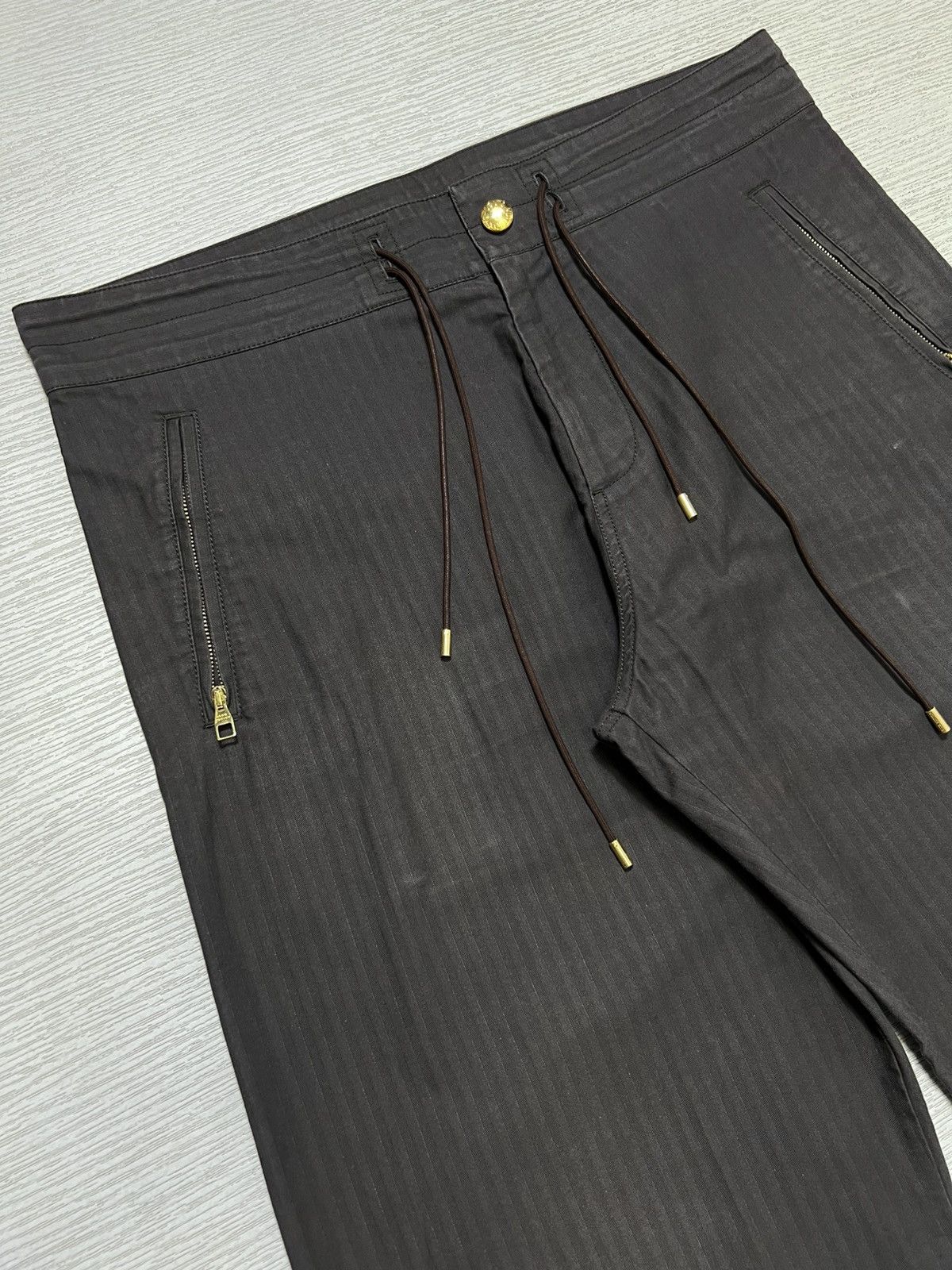 Louis Vuitton Louis Vuitton - Herringbone Stripe Wide Leg Easy Pants Size US 36 / EU 52 - 4 Thumbnail