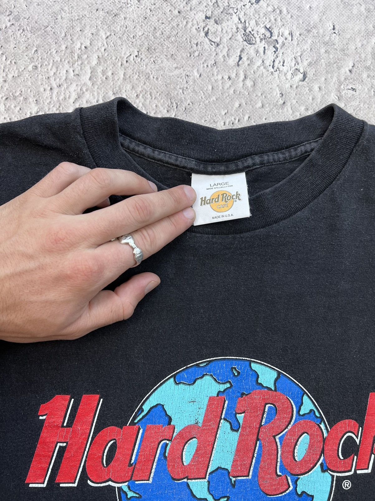 Hard Rock Cafe × Vintage Hard Rock Cafe Orlando vintage Tshirt 90s SINGLE STITCH Size US L / EU 52-54 / 3 - 4 Thumbnail