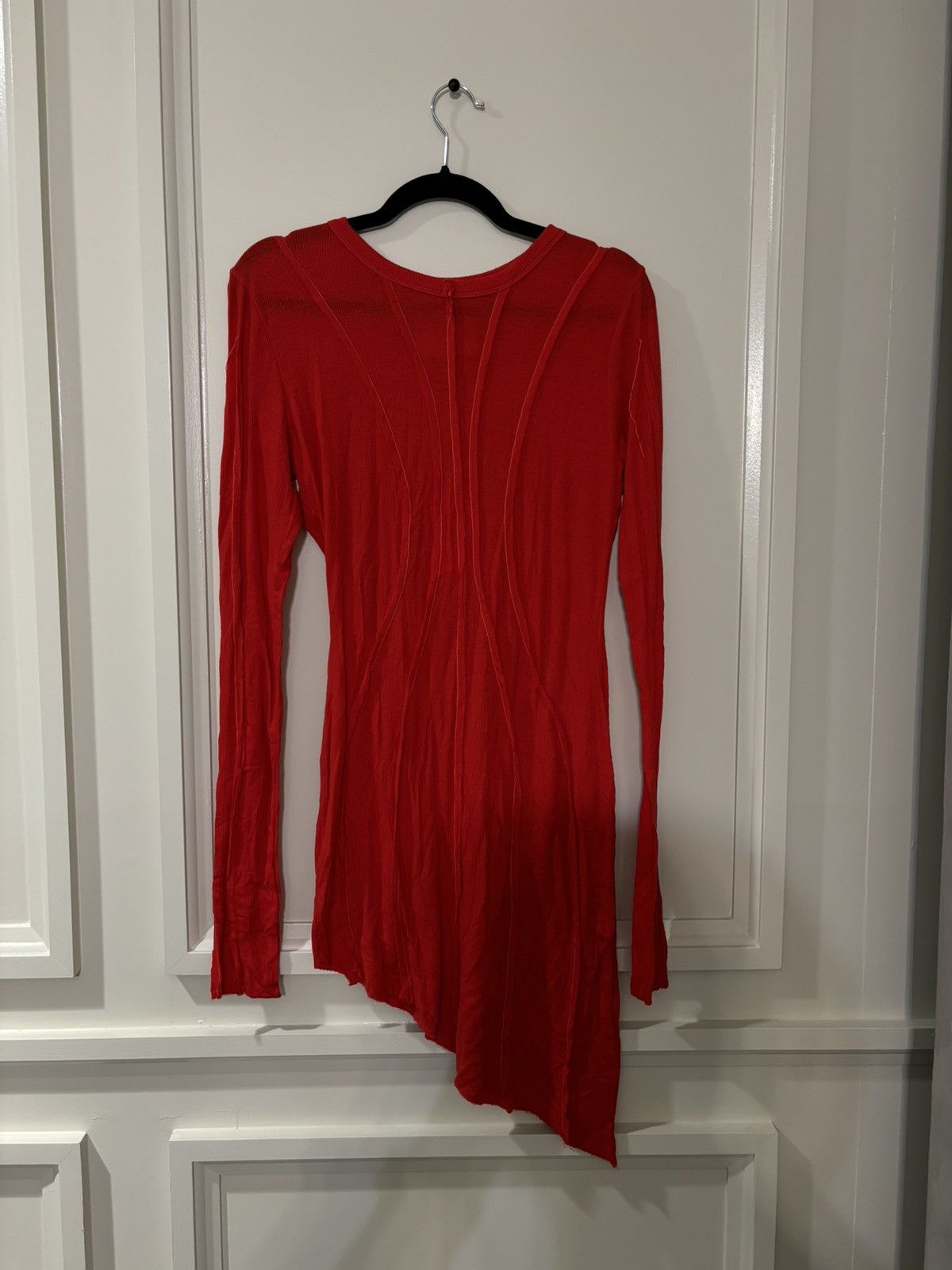 image of Sami Miro Vintage Asymmetrical Dress in Red, Women's (Size XL)